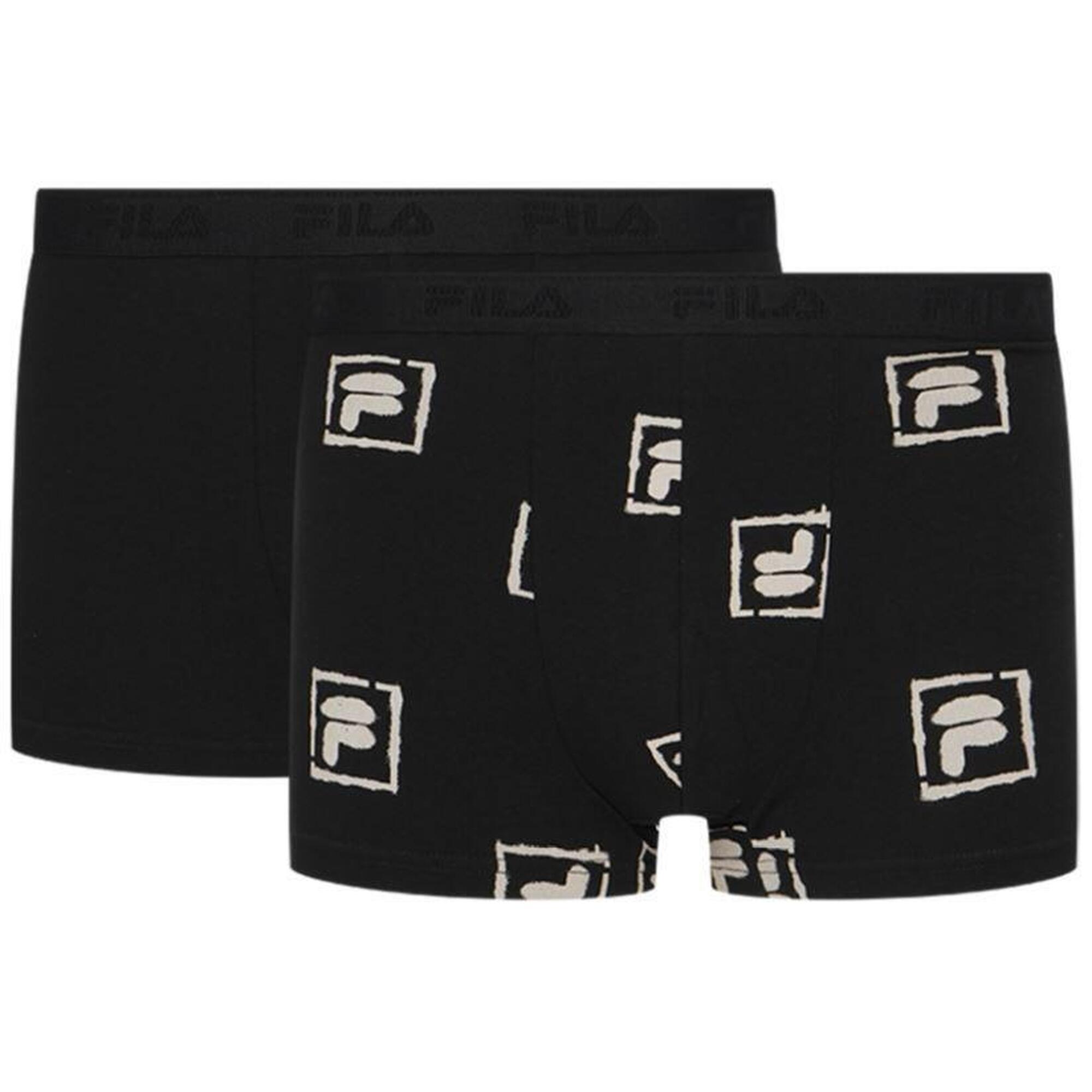Man Boxer Elastic With Logo Pack Of 2 Pieces