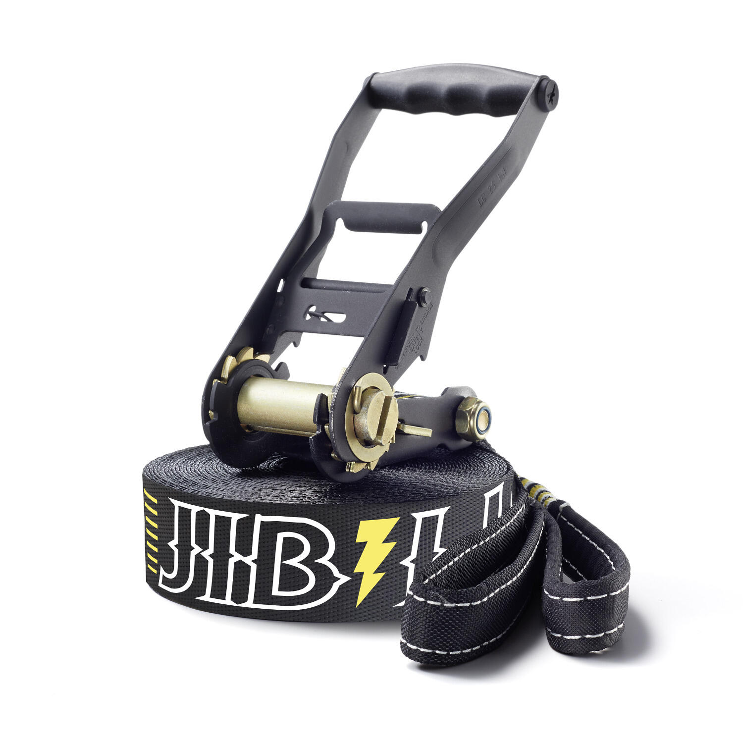 JIBLINE Slackline z zabezpieczeniem drzewa - Slackline - Czarny