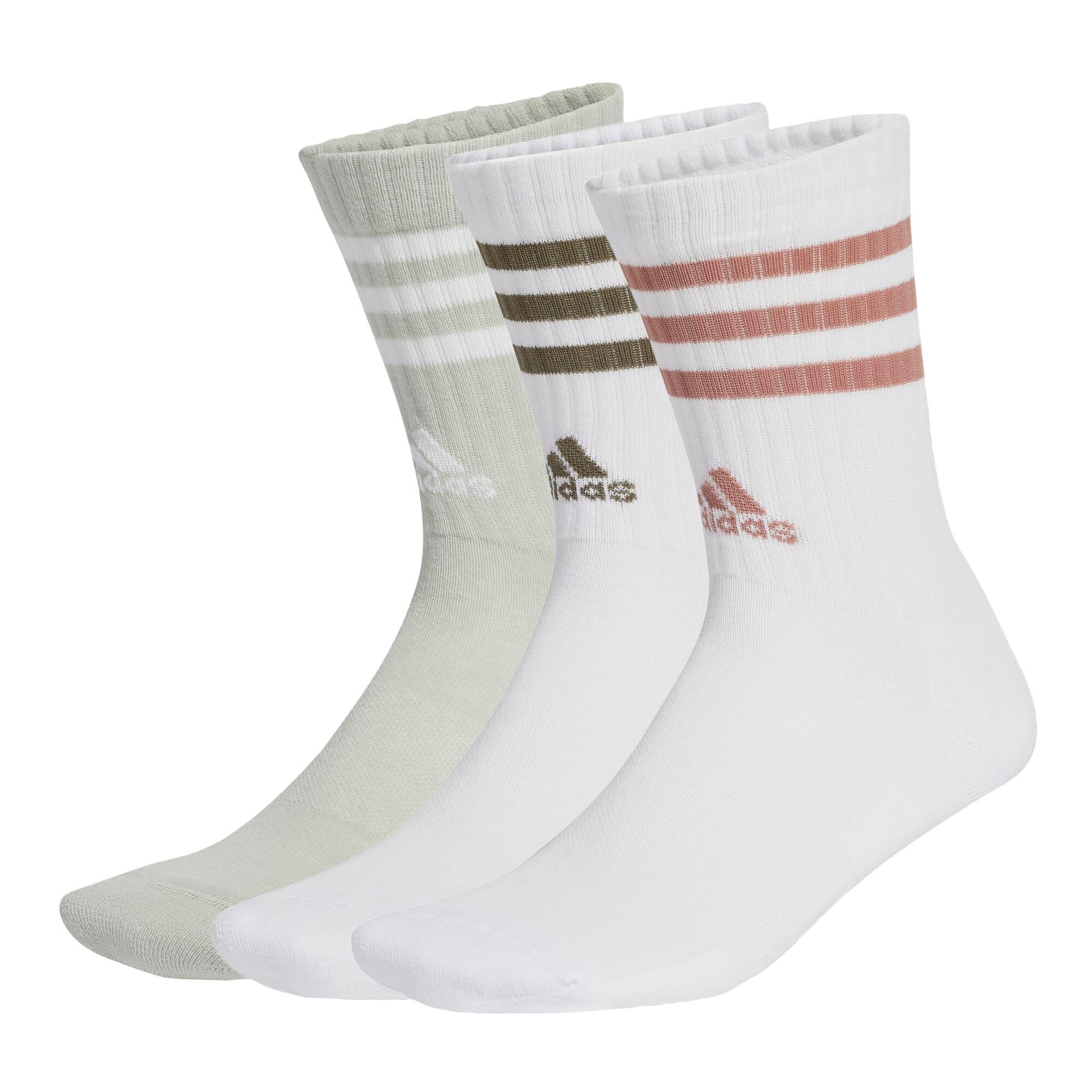 3-Stripes Cushioned Crew Socks 3 Pairs