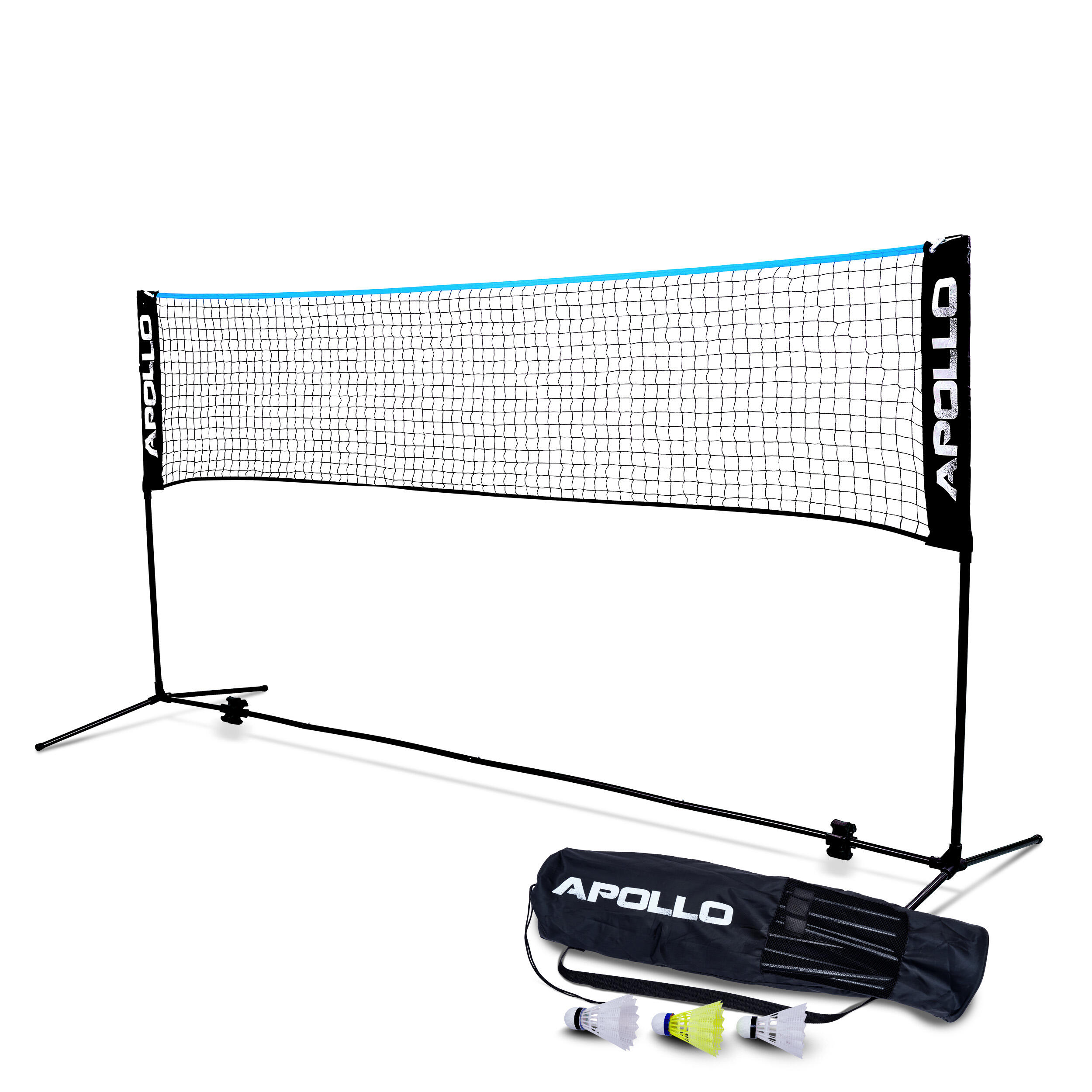 Apollo Siatka 500 cm multisportowa regulowana – Badminton, siatkówka, beachball