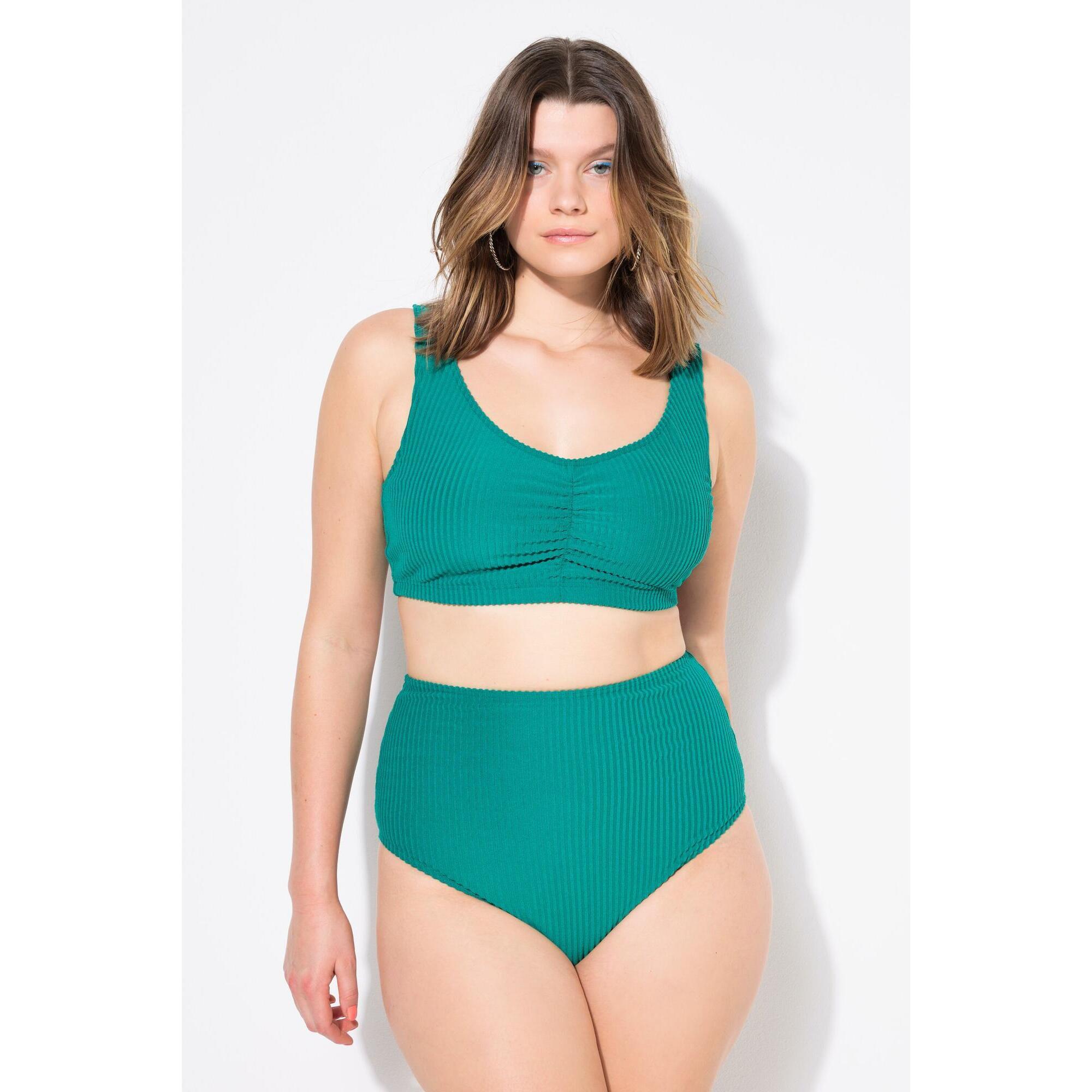 Damskie Figi od bikini figi wysoki stan fakturowany materiał