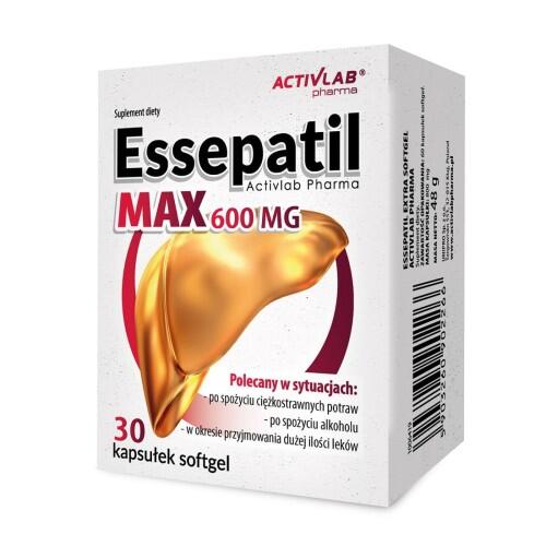 Fosfolipidy sojowe na wątrobę ESSEPATIL EXTRA MAX Activlab Pharma