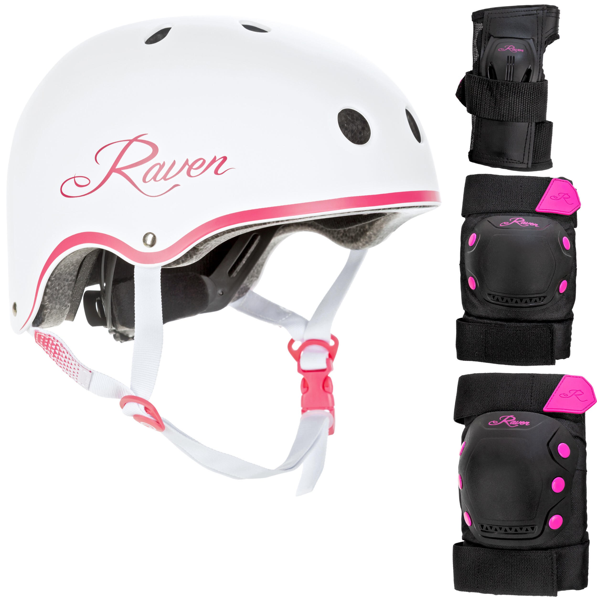 Zestaw na rower rolki skateboardowy Raven Kask Essto Ochraniacze Dexard