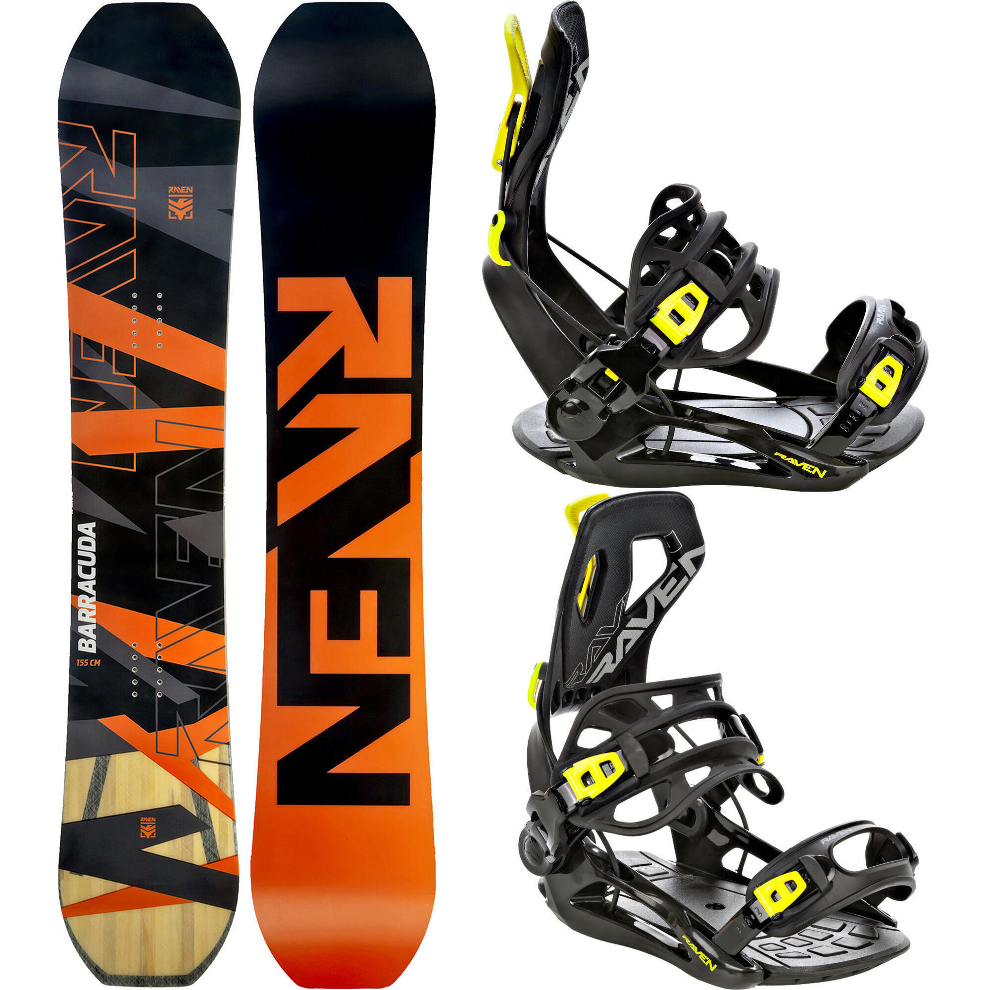 Zestaw Snowboard Raven Barracuda Carbon + Wiązania Raven FT360