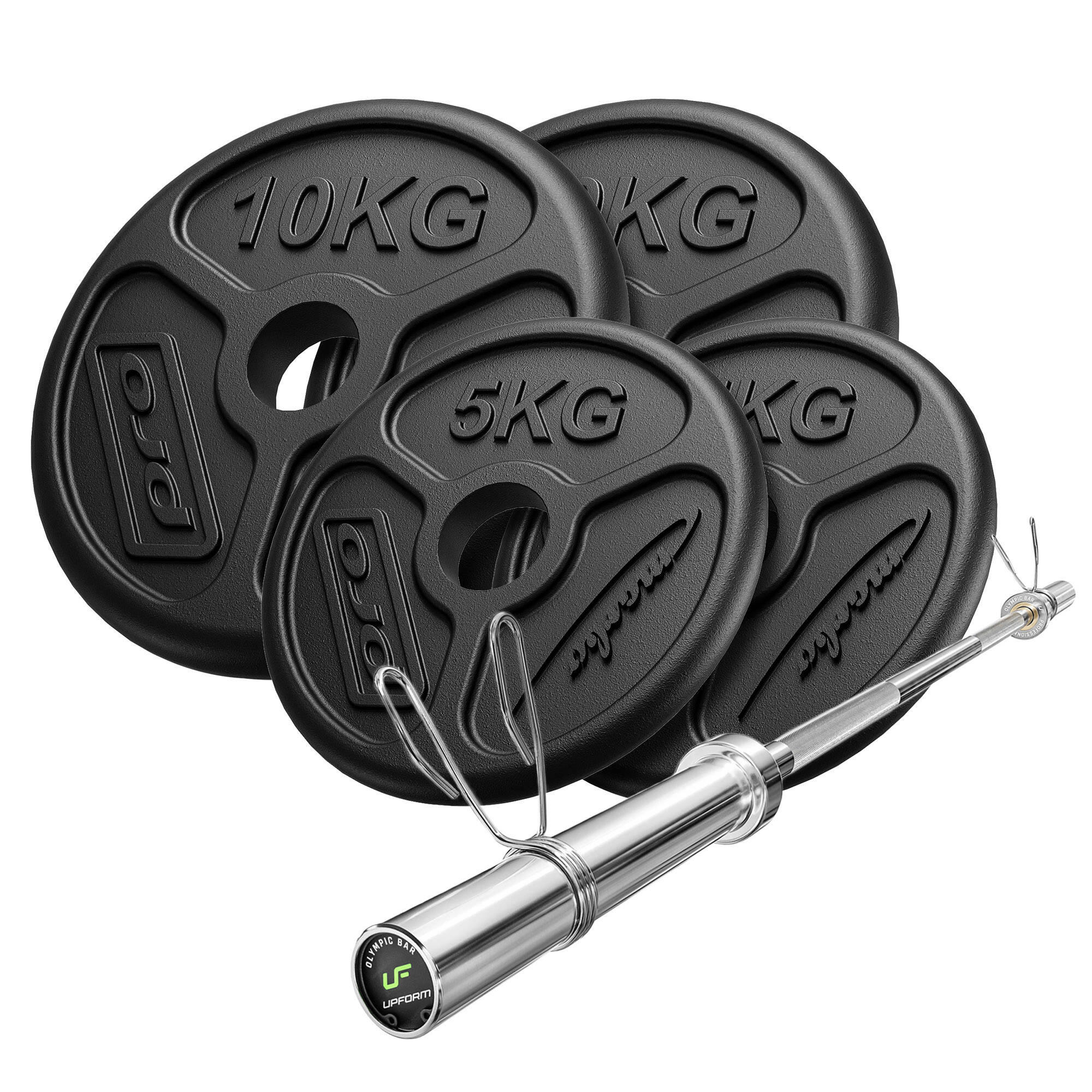 Zestaw gryfów i obciążeń olimpijskich 45kg Marbo Sport