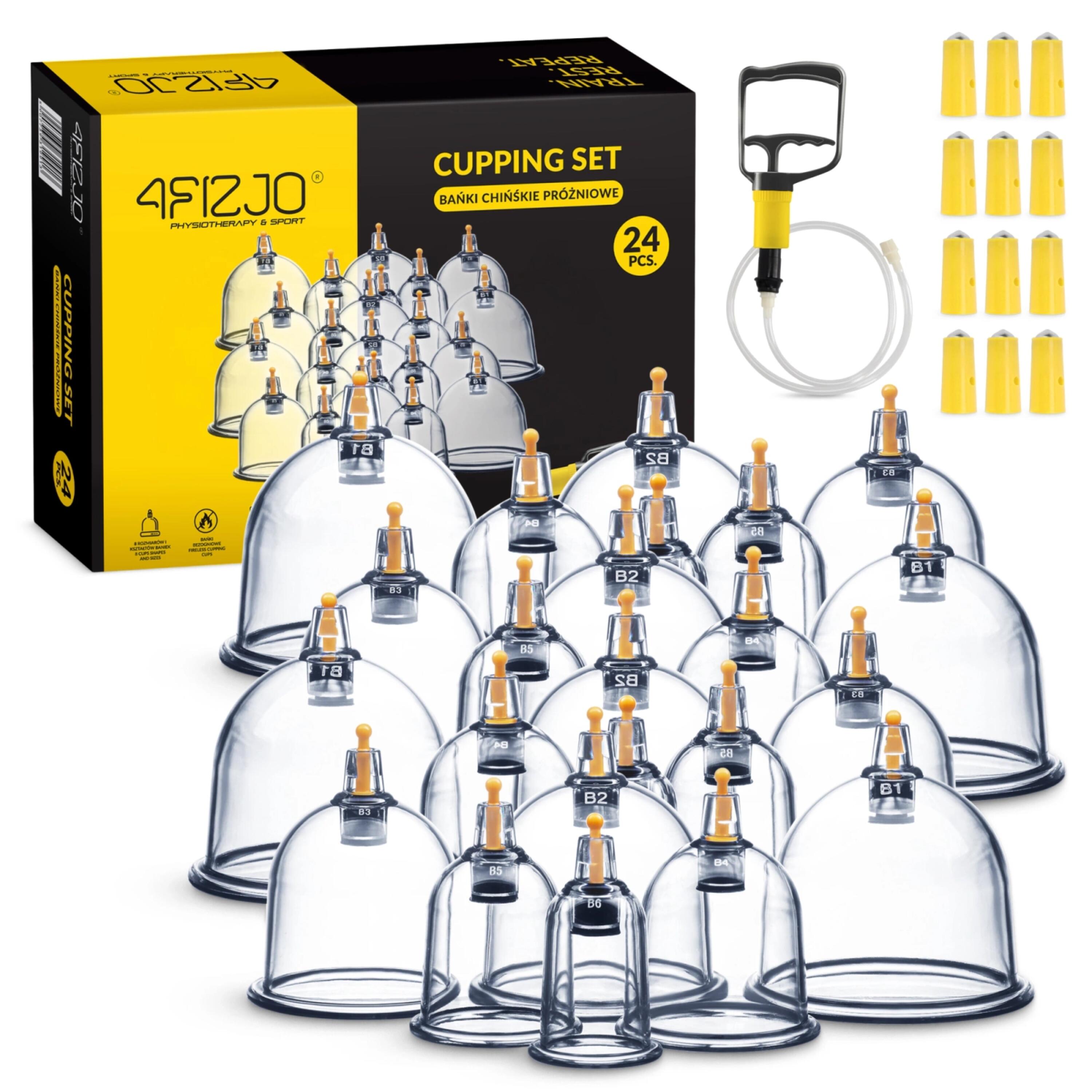 Bańki chińskie bezogniowe próżniowe 12 szt.