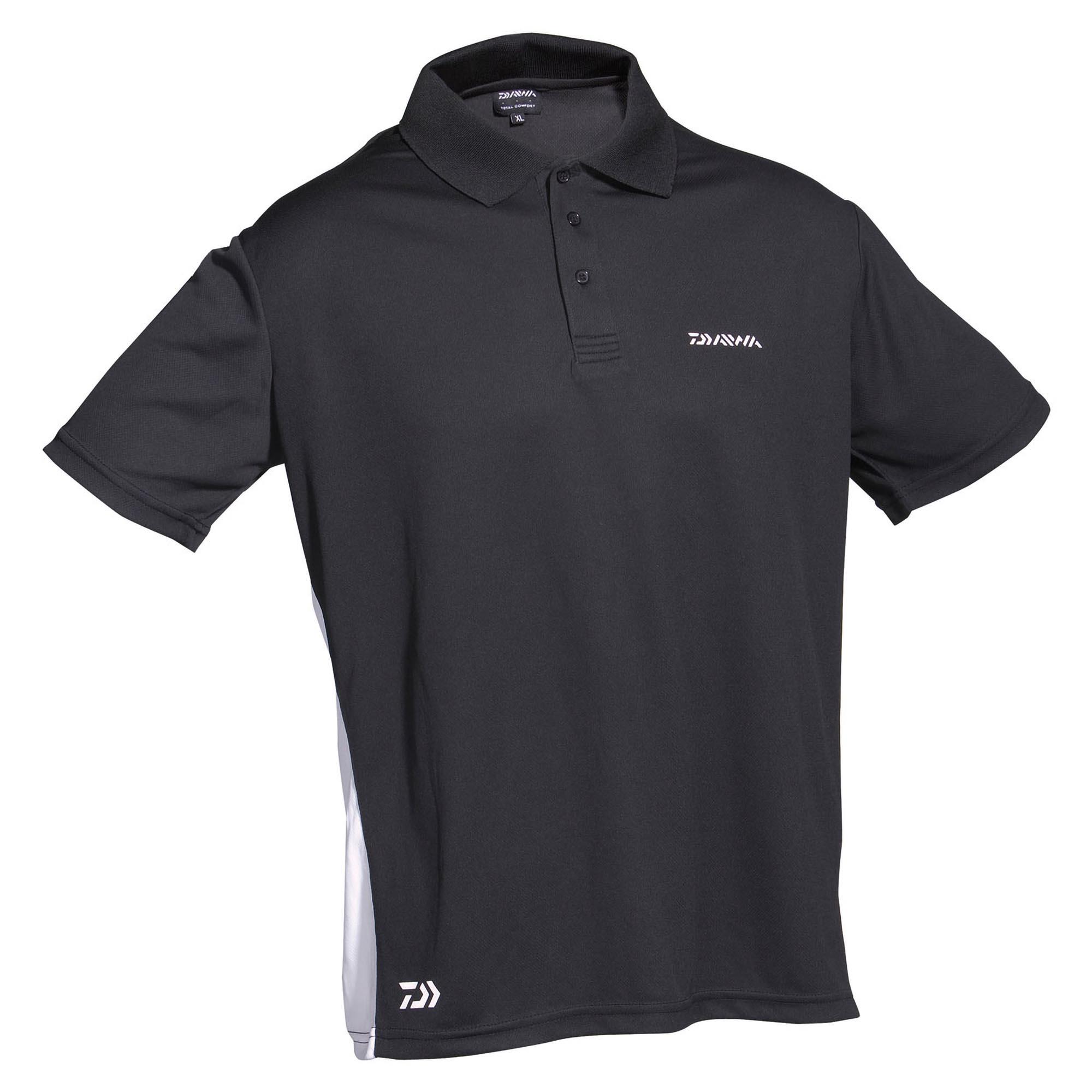 Koszulka Wędkarska Polo Daiwa D-Vec Black