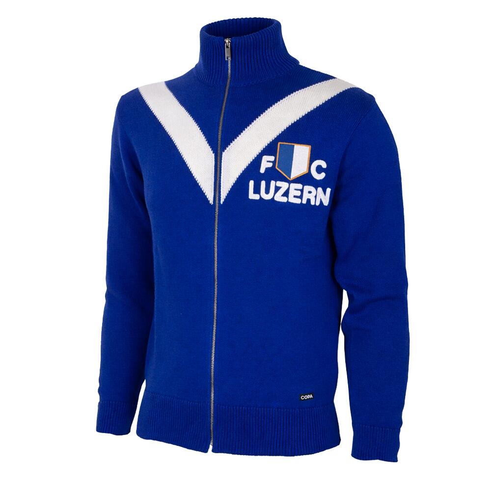 Koszulka retro piłkarska dla dorosłych - FC Luzern 1959/60 - Niebieski