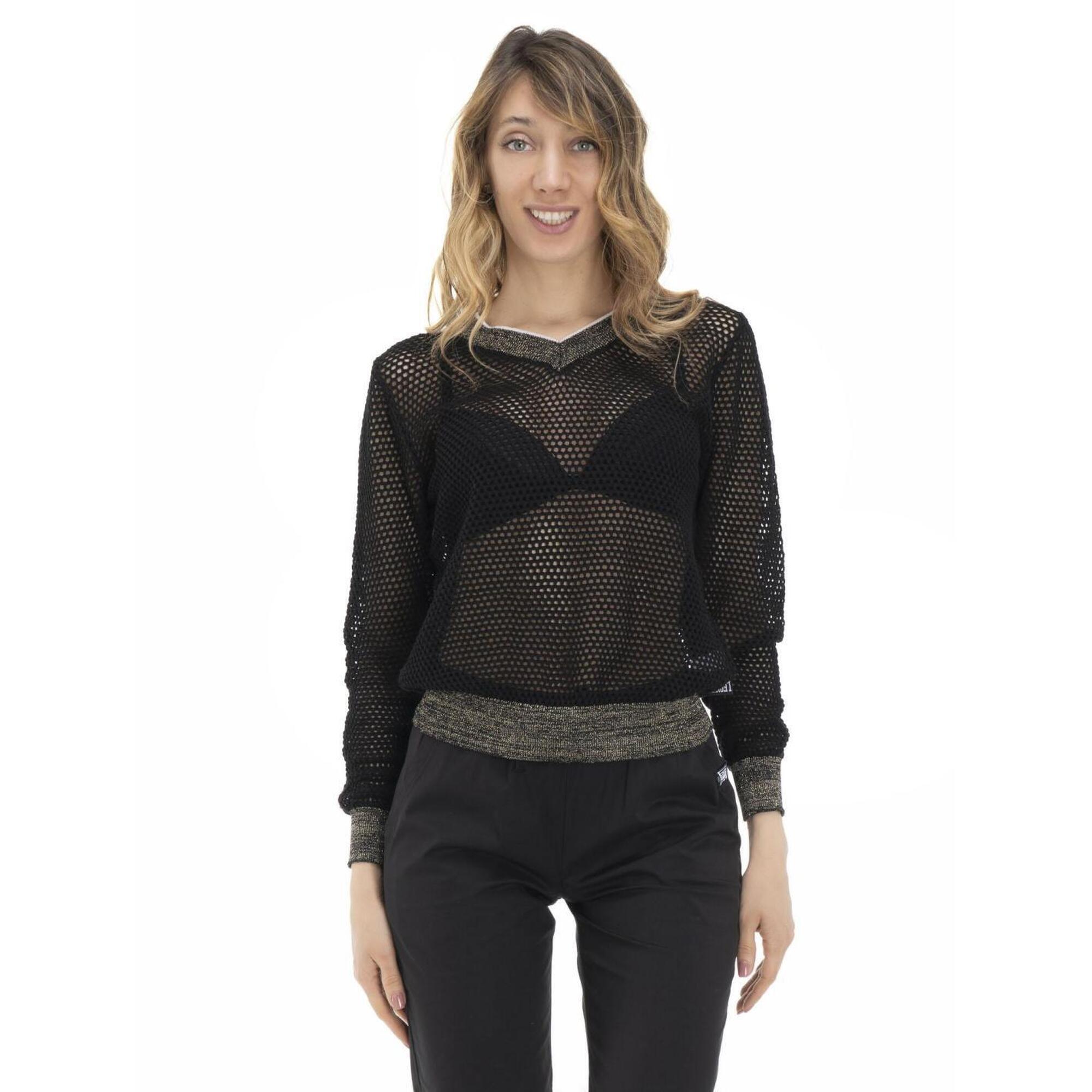 Damska siateczkowa bluza w odcieniach ziemi