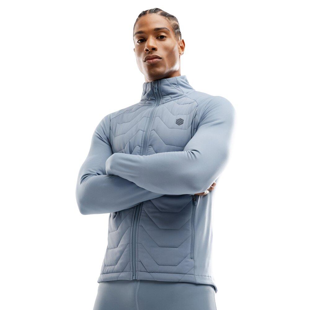 Męska lekka ocieplana kurtka treningowa Fitness Siroko Recharge