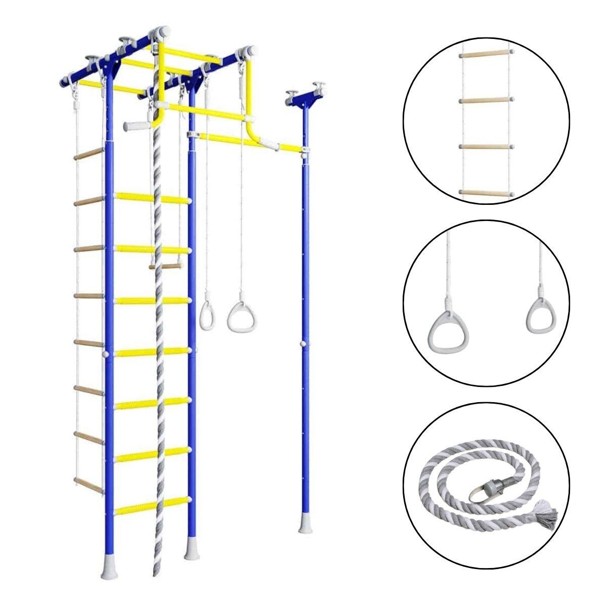 Drabinka gimnastyczna Jowisz 2 - niebieski