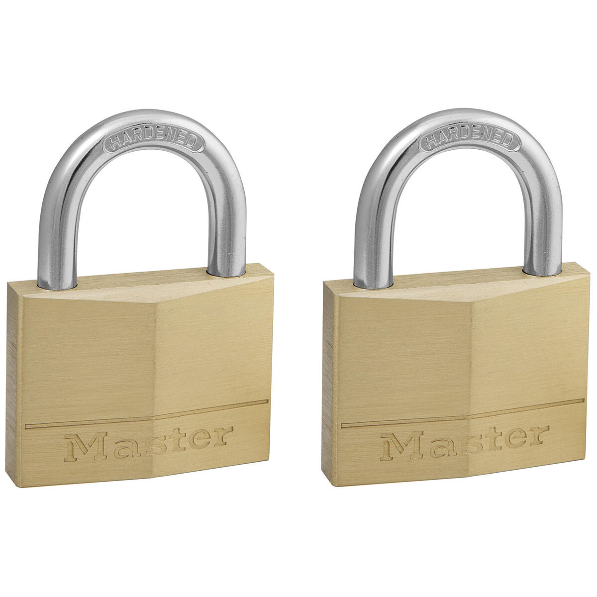 Zestaw 2 mosiężnych kłódek na klucz Master Lock 150EURT