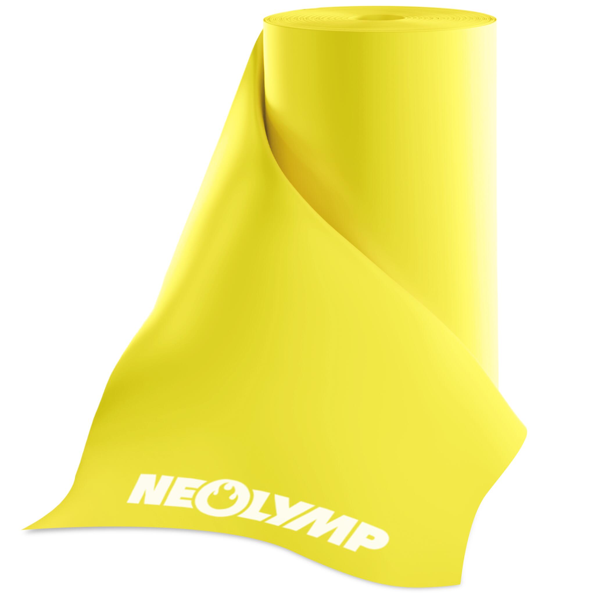 Żółta taśma oporowa w rolce – bardzo lekki opór dla mobilności