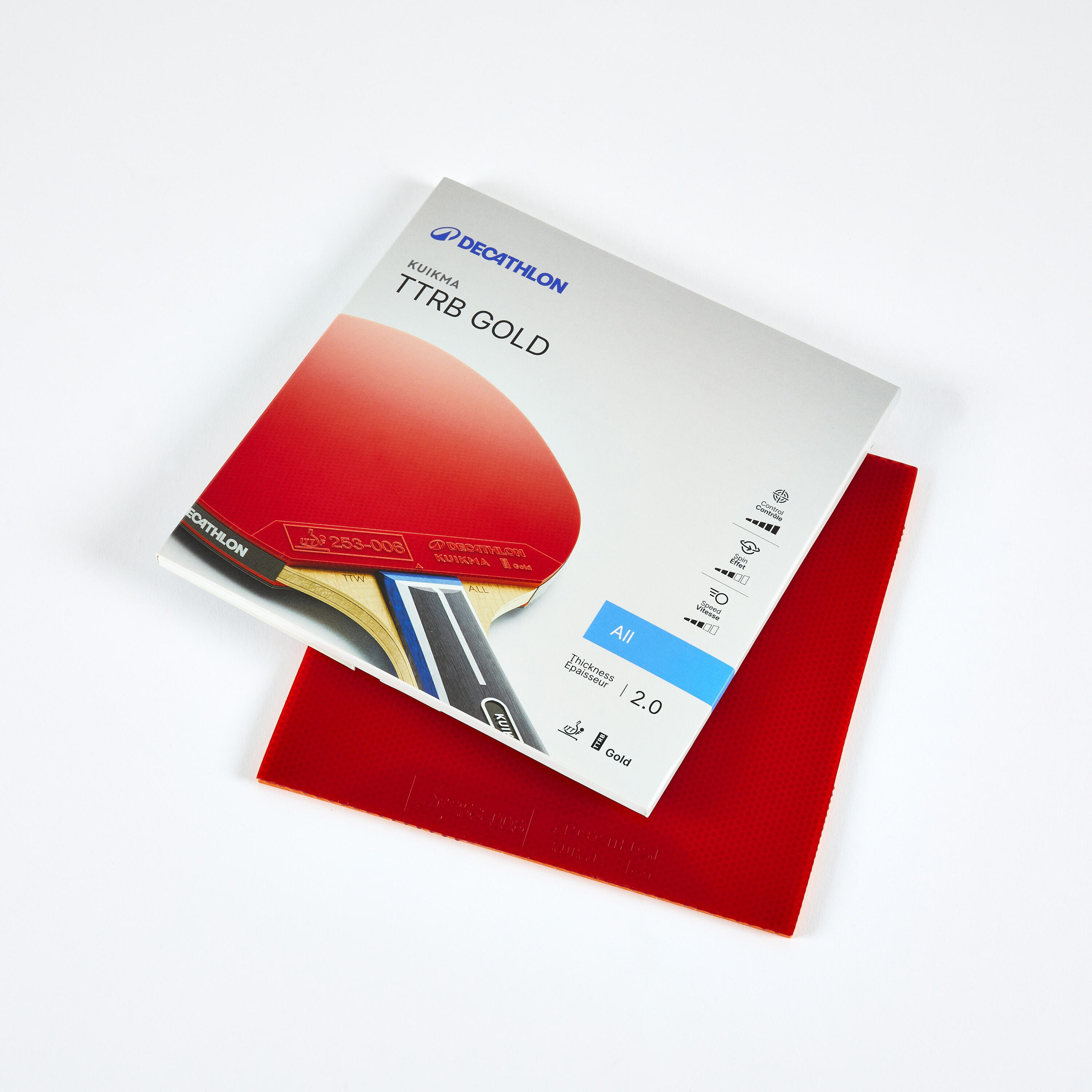 Okładzina do tenisa stołowego TTRB Gold wszechstronna ITTF
