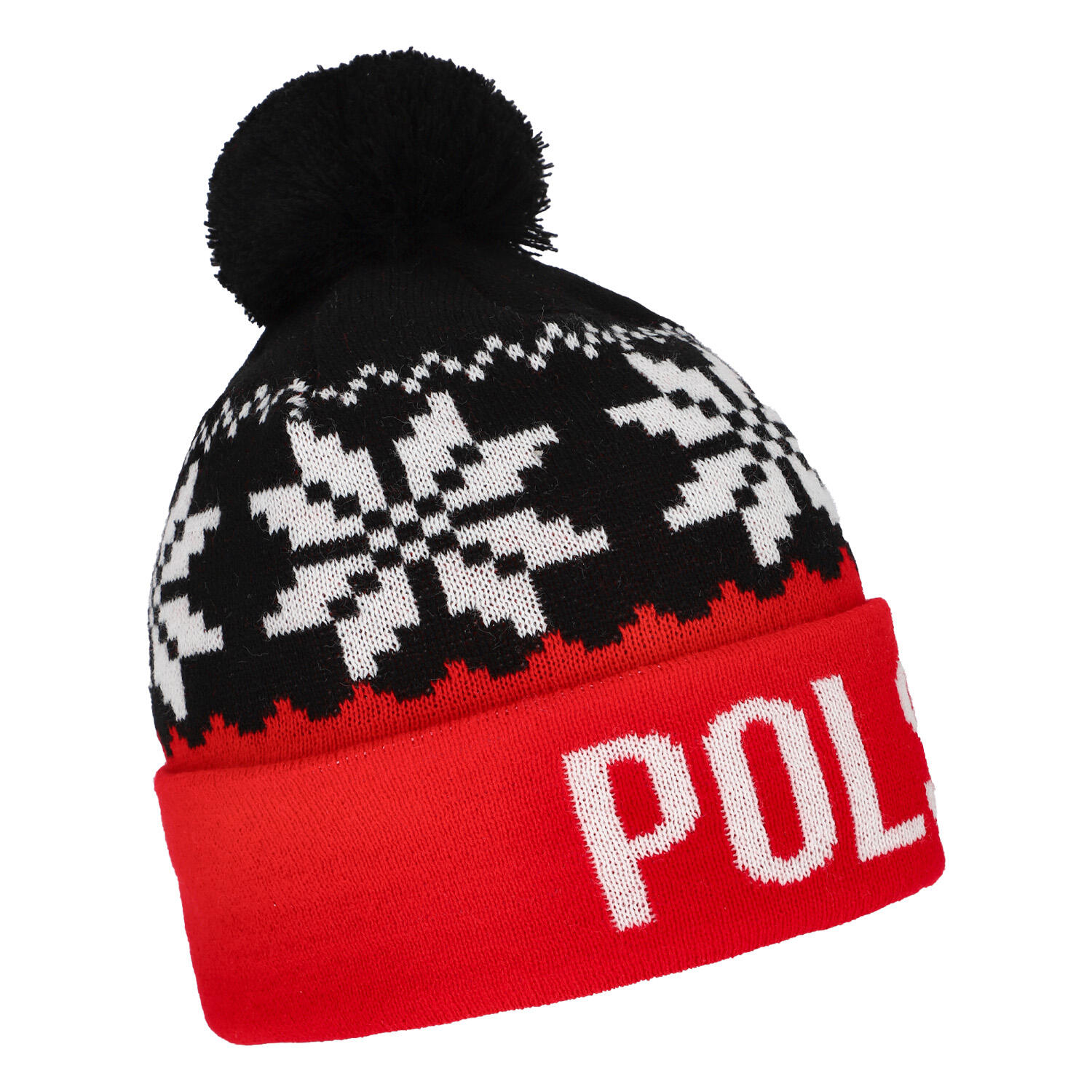 Czapka zimowa Polska KEEZA śnieżynki