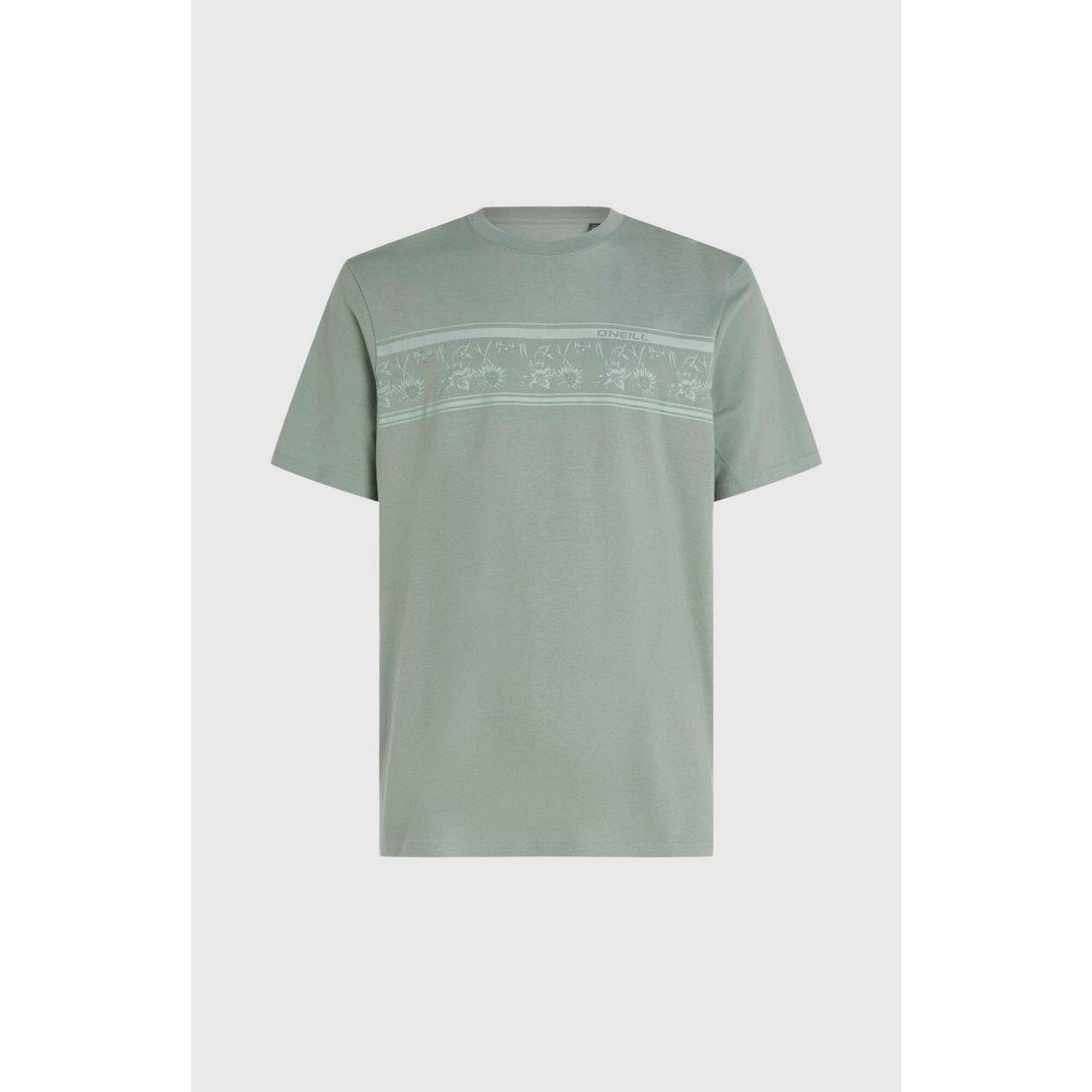 Koszulka O'Neill z zielonym nadrukiem kwiatowym