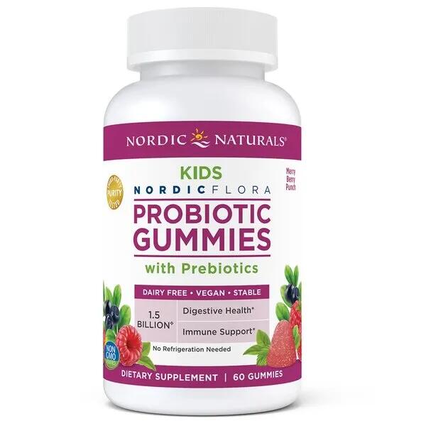 Probiotyki dla Dzieci Gummies Kids Owoce Leśne Nordic Naturals 60 żelek
