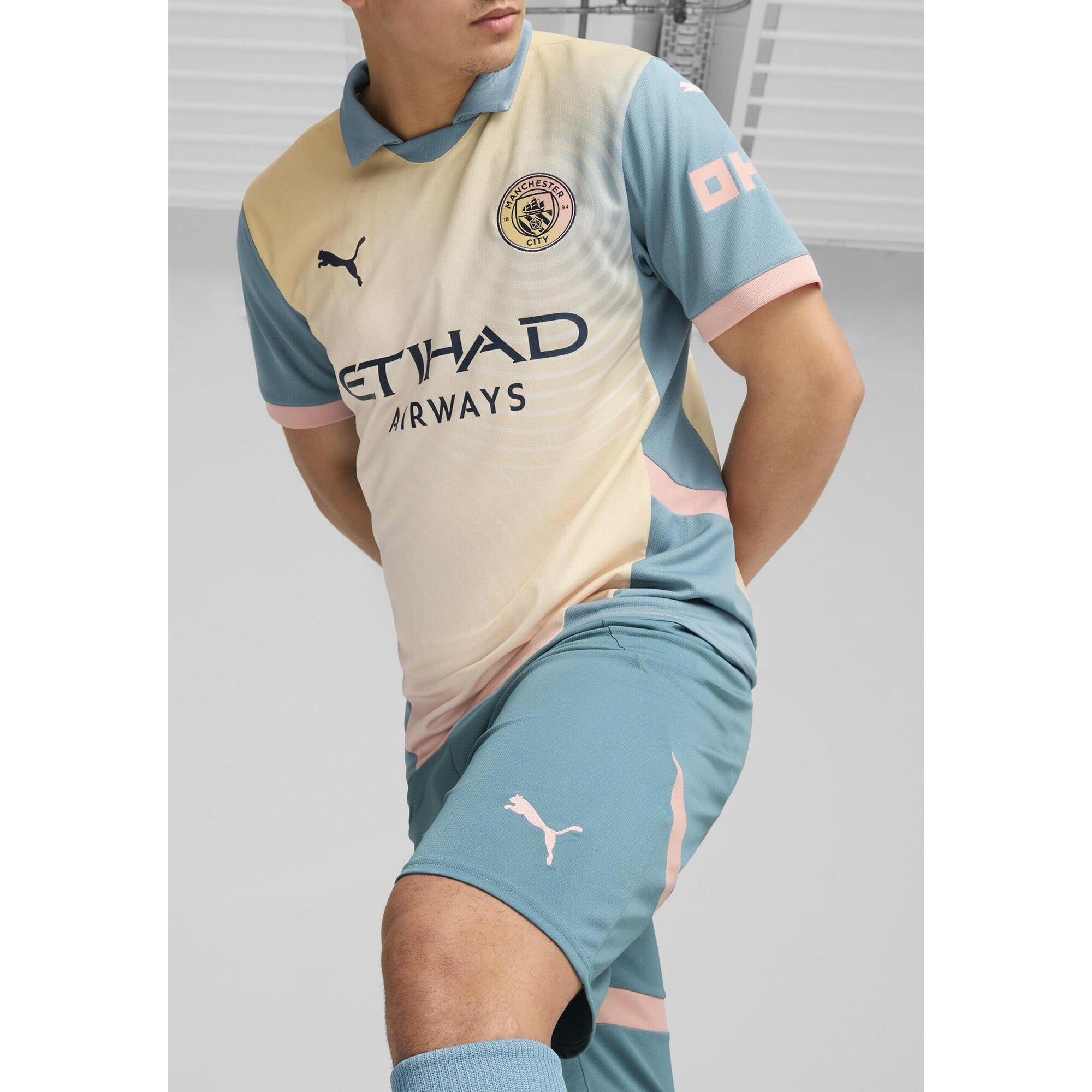 Męskie szorty Manchester City 24/25 PUMA Bold Blue Poppy Pink