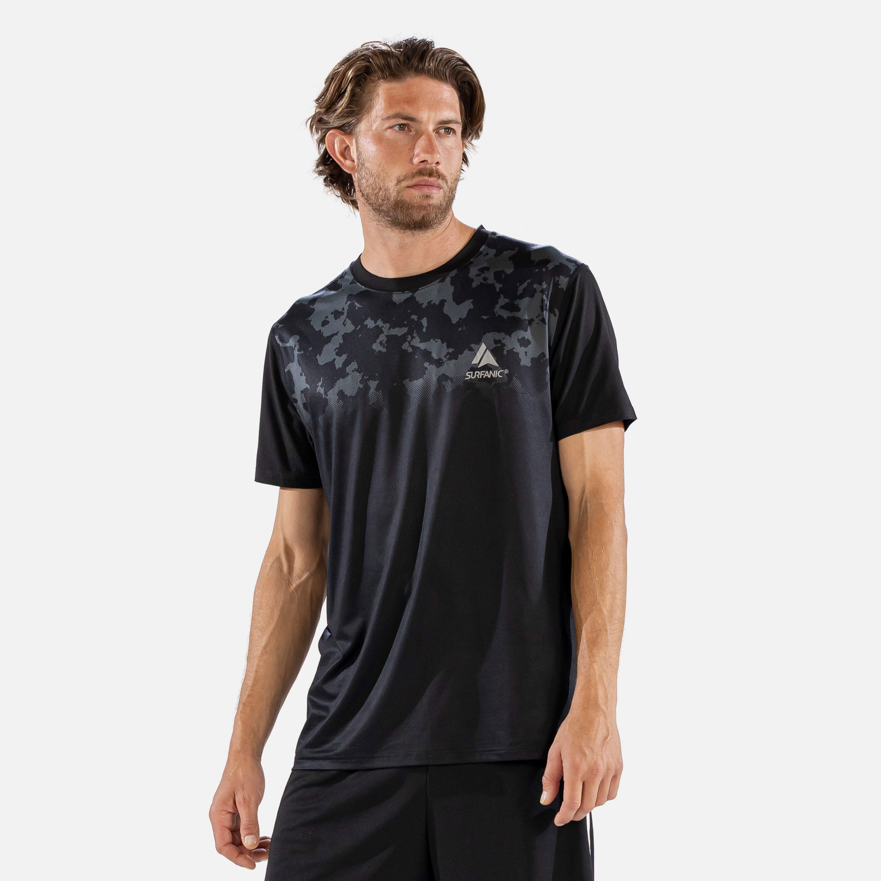 SURFANIC Koszulka Termoaktywna Męska Carbon Dri Krótki Rękaw SWU1300-020