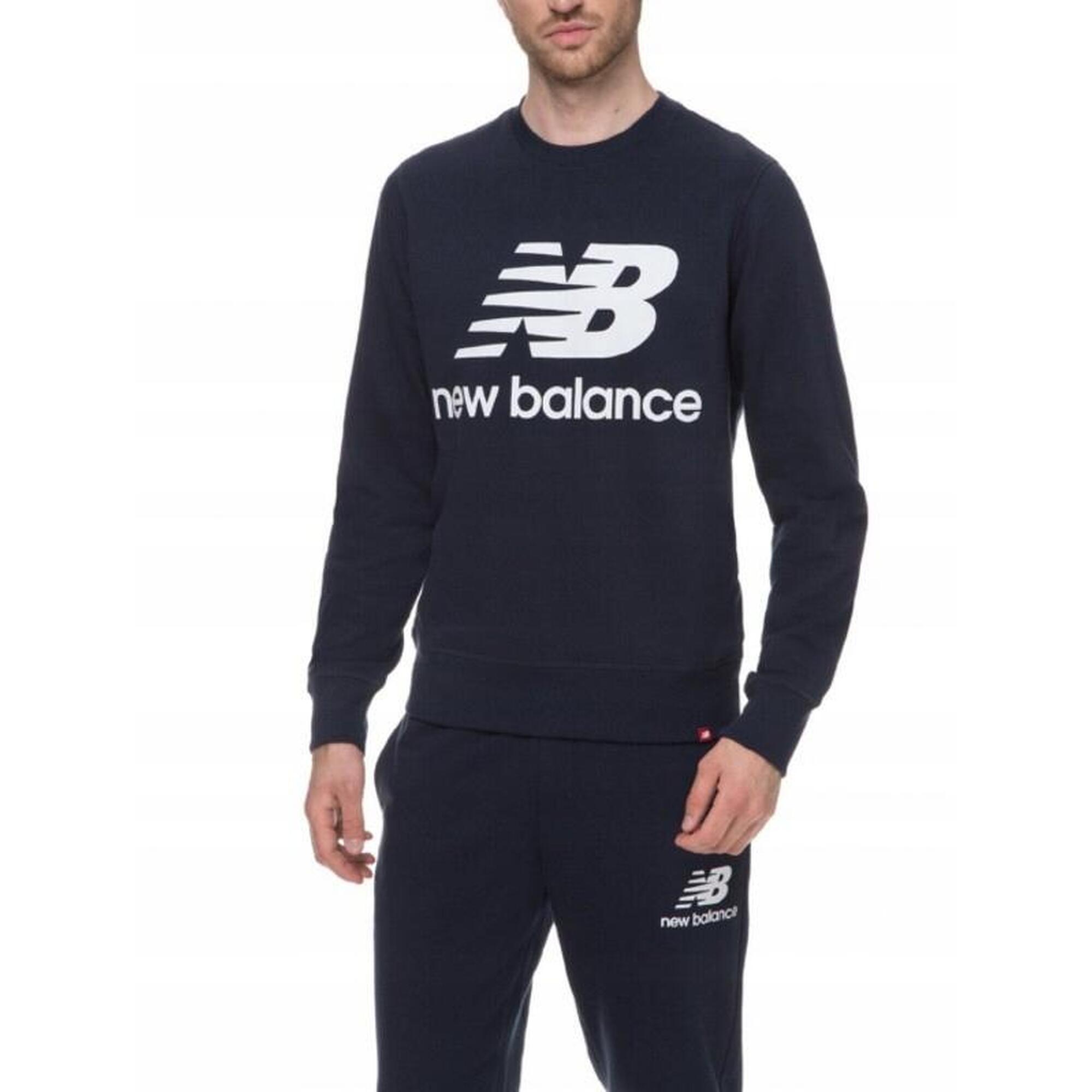 Bluza na co dzień męska NEW BALANCE ciepła bez kaptura