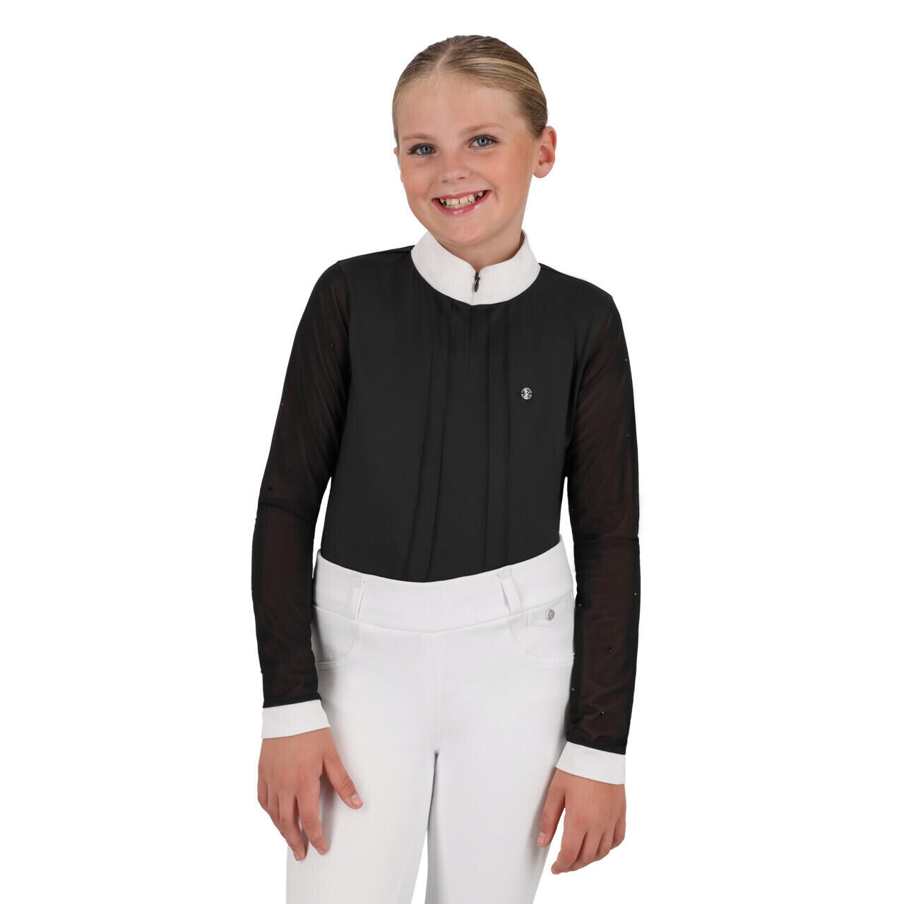 Dziewczęca konkursowa koszulka polo QHP Sennah