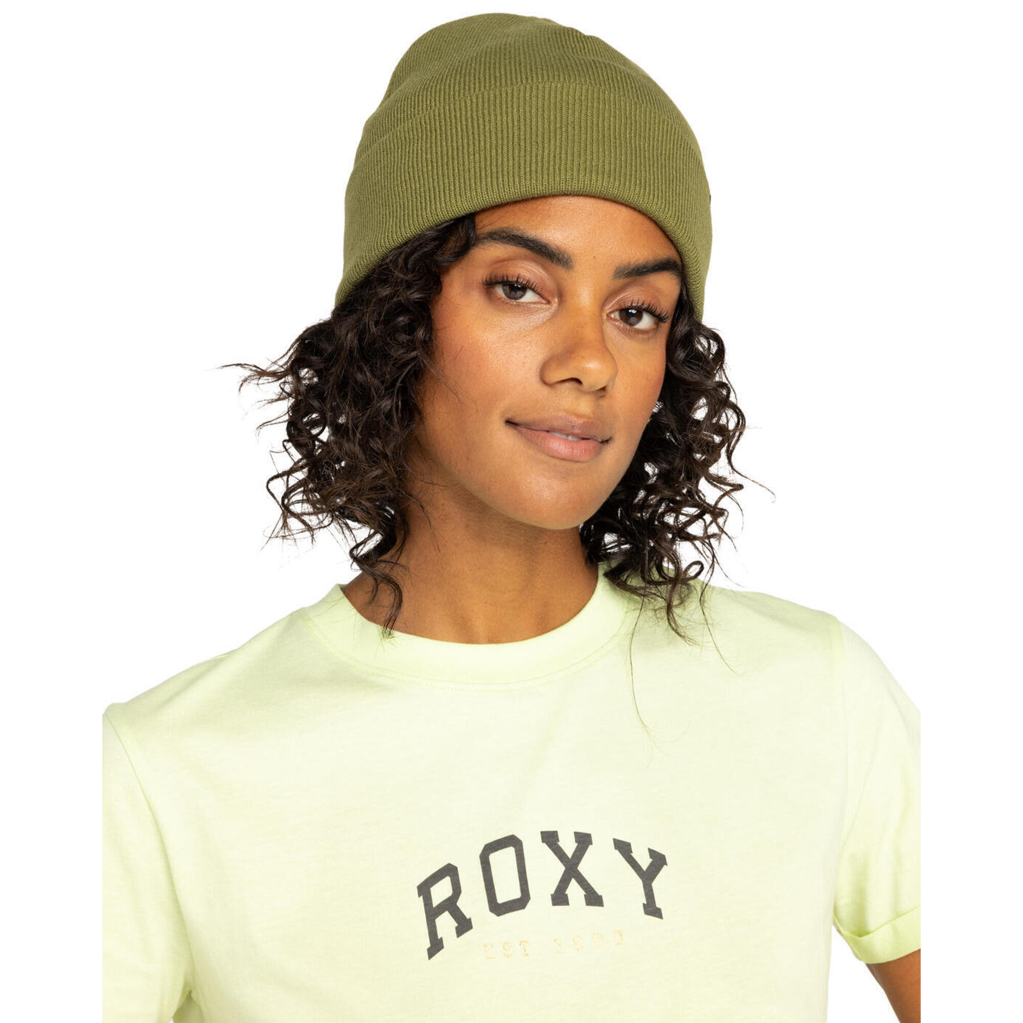 Czapka z mankietem dla Kobiety TROPICAL SNOW Zielony