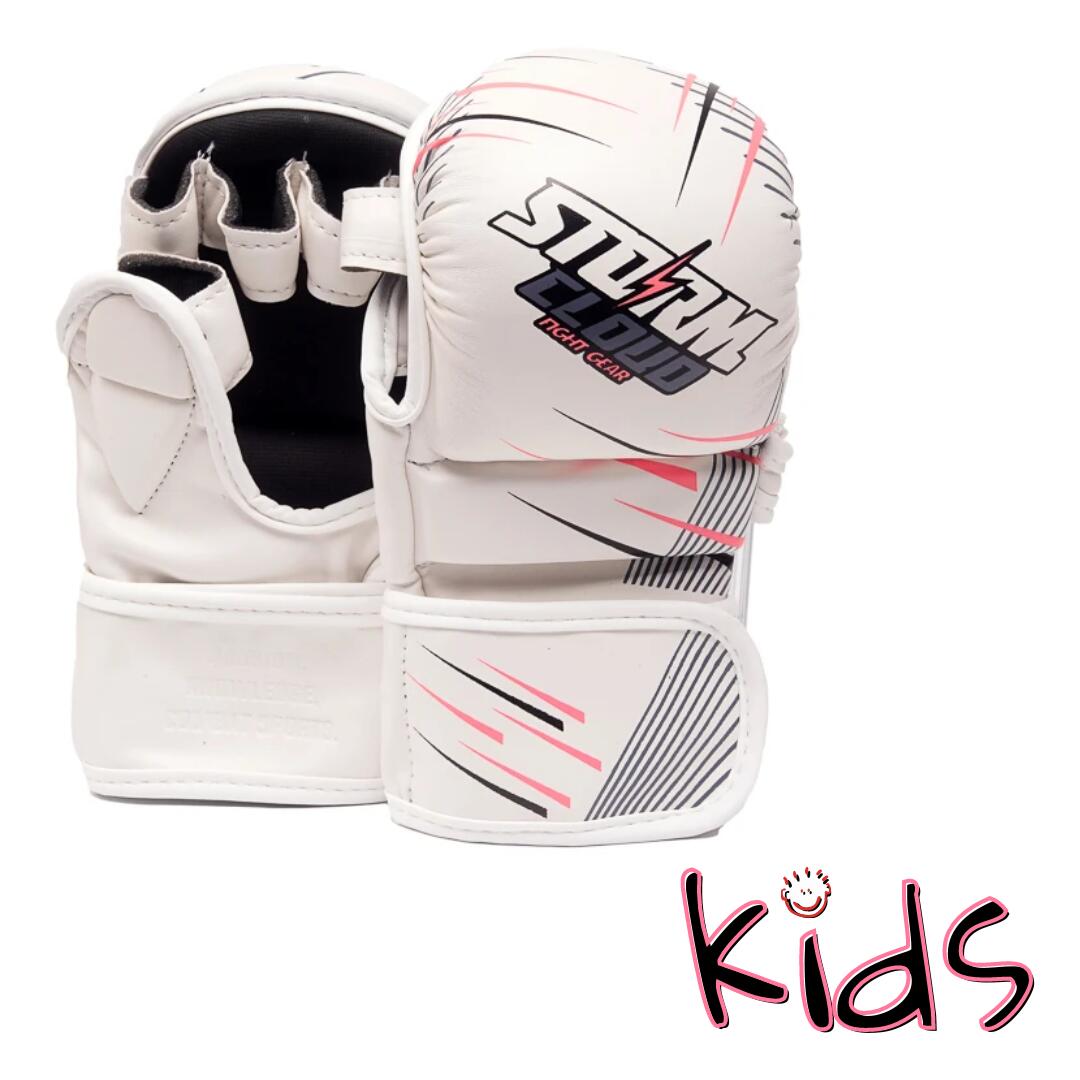 Rękawice do MMA dla Dzieci StormCloud StarFall Biało-Różowe Junior M