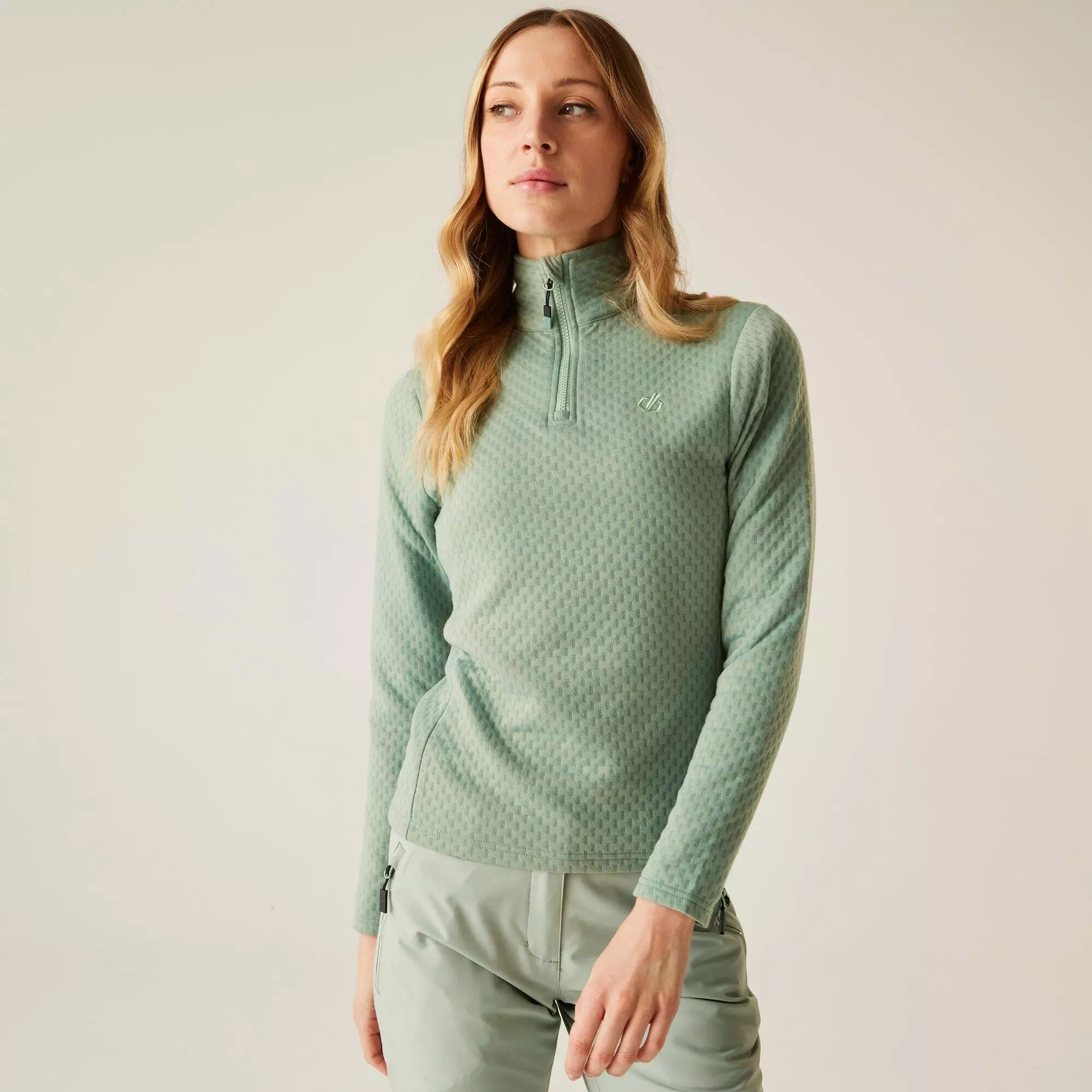 Damska elastyczna warstwa środkowa Blindside Quarter Zip z zamkiem