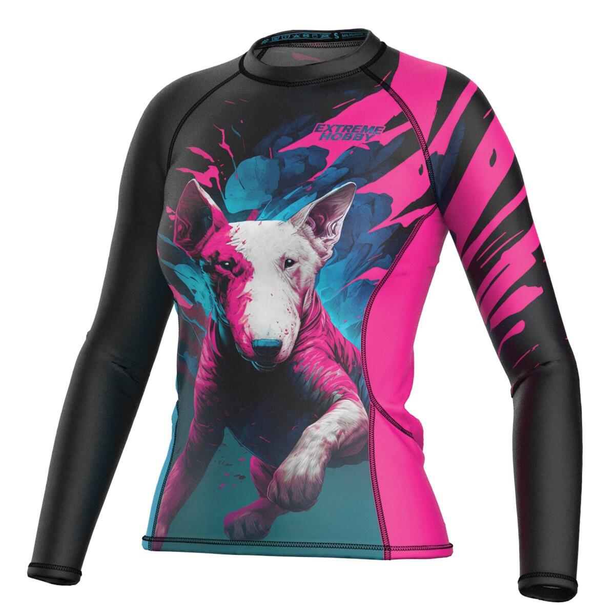 Koszulka Sportowa Rashguard damski MMA EXTREME HOBBY VIVID BULL TERRIER