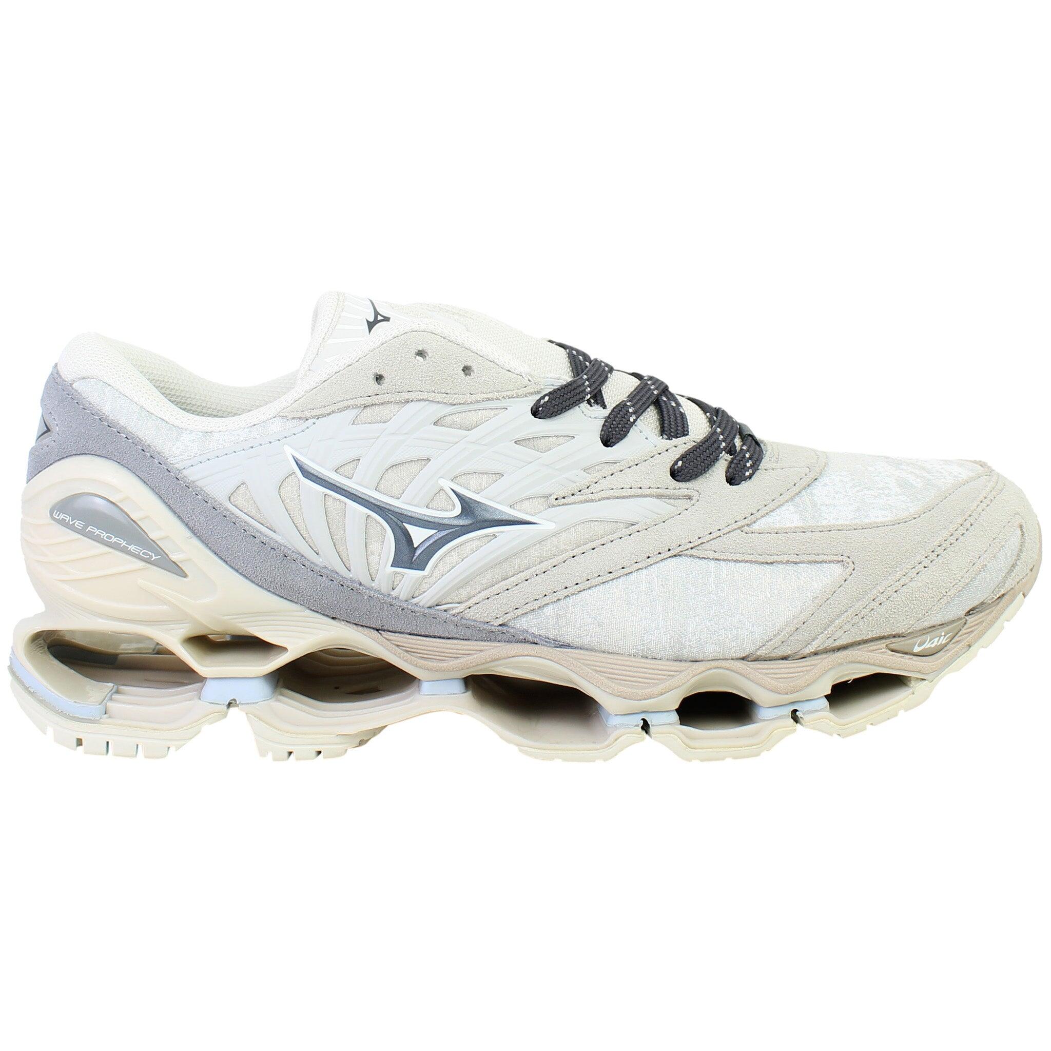 Buty sportowe Mizuno z niebieskiej skóry