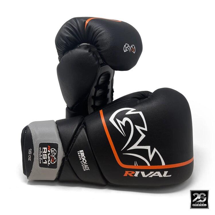 Rękawice bokserskie sparingowe Rival RS1 Pro Anniversary Czarne 16oz