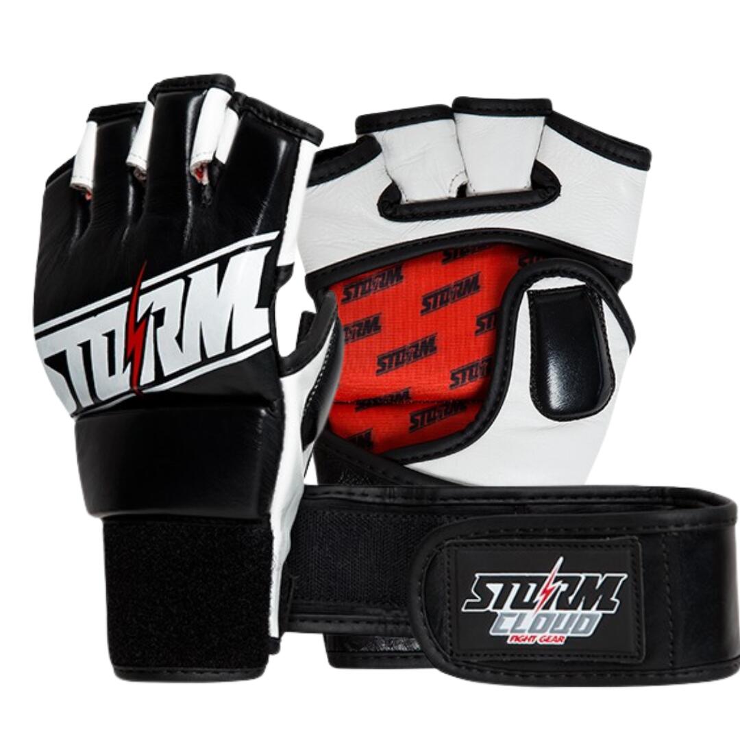 Rękawice MMA StormCloud Tempest Czarne/Czerwone 4oz XXL