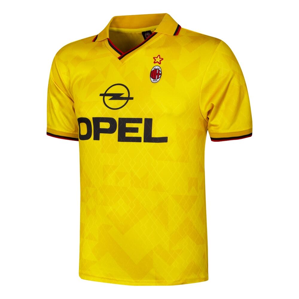 Retro koszulka piłkarska – Męska – AC Milan 1996 – zółty