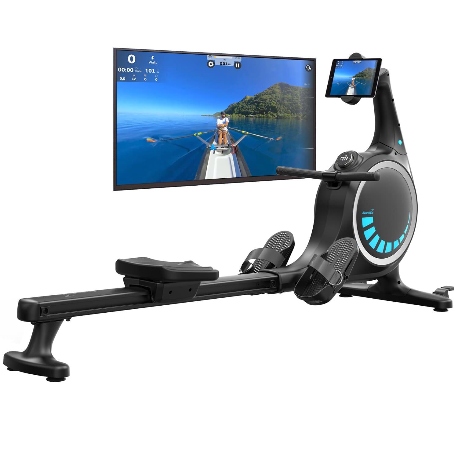 Wioślarz stacjonarny, wodno-magnetyczny Nemo V Hybrid ze zbiornikiem 90°