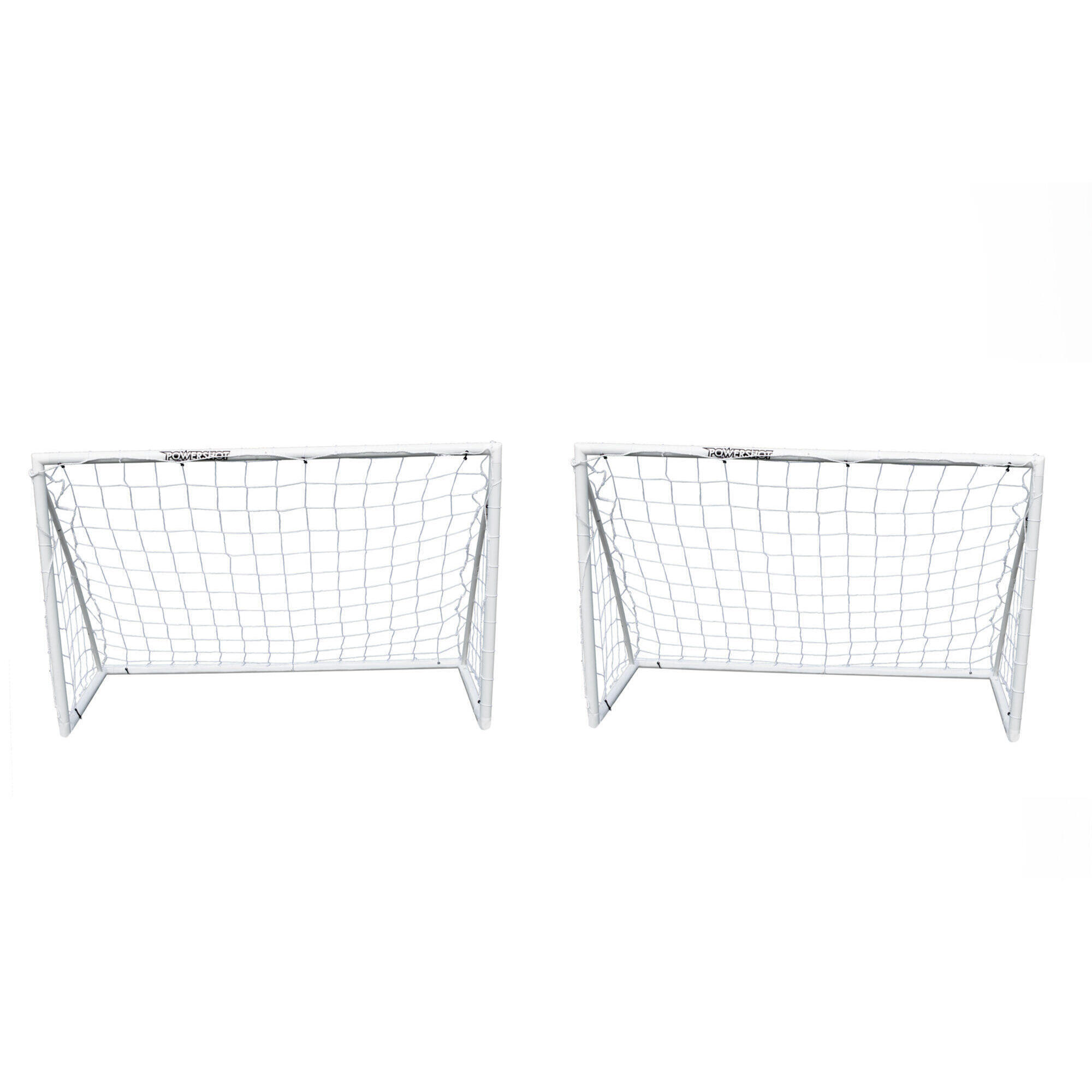 Para bramek do piłki nożnej - 1,8 x 1,2 m - PVC - Biały