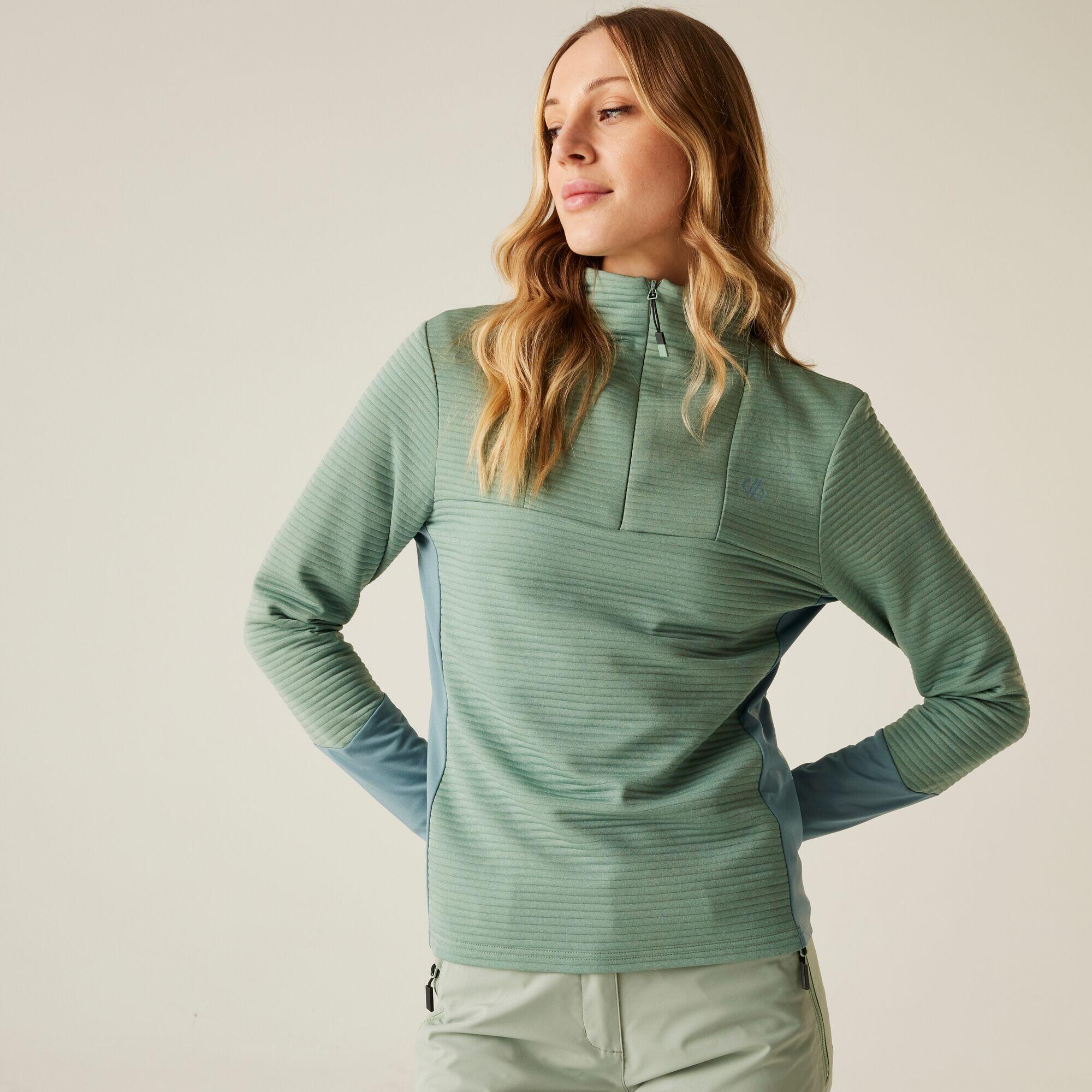 Damska elastyczna warstwa środkowa z zamkiem błyskawicznym