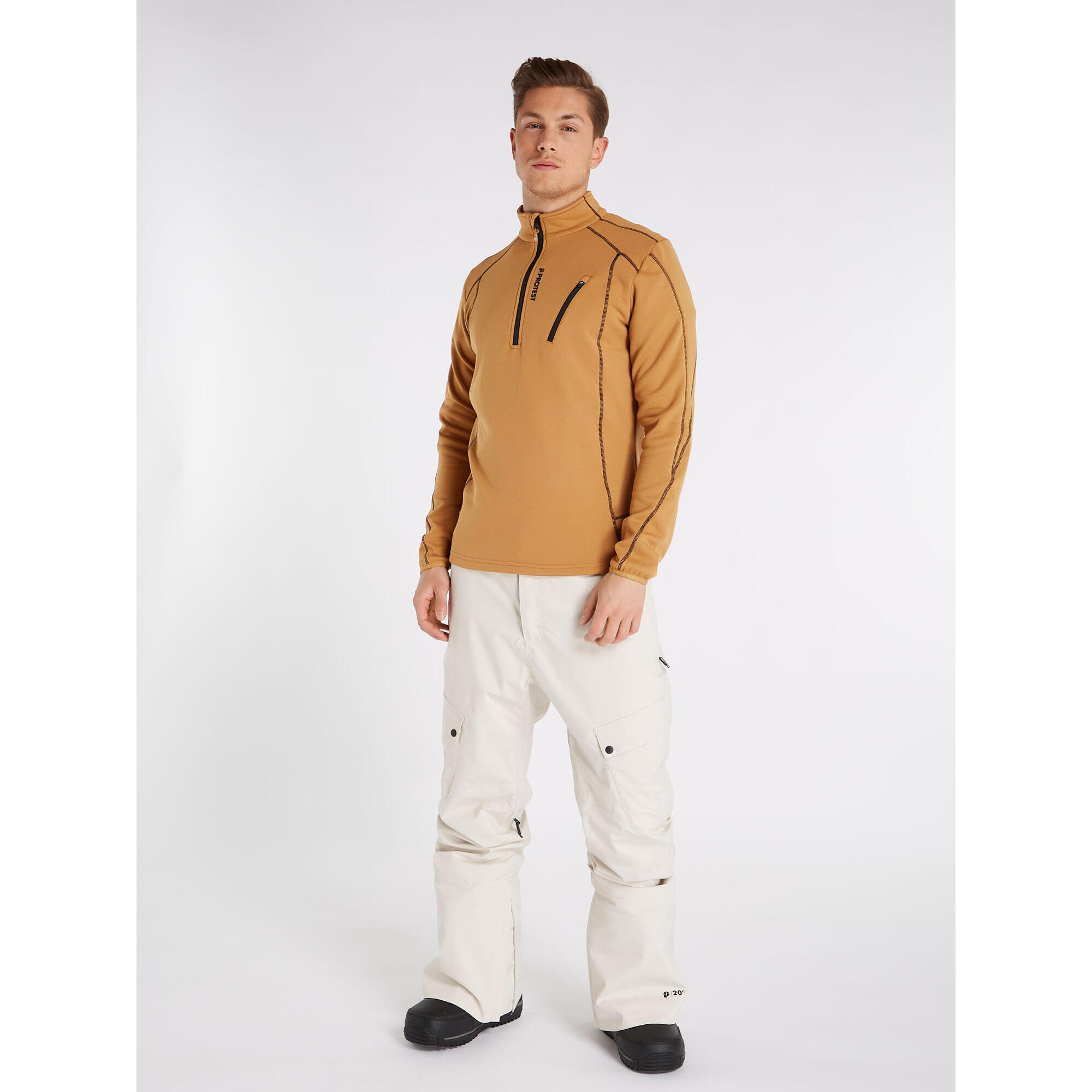 Koszulka męska Protest HUMANS 1/4 zip top