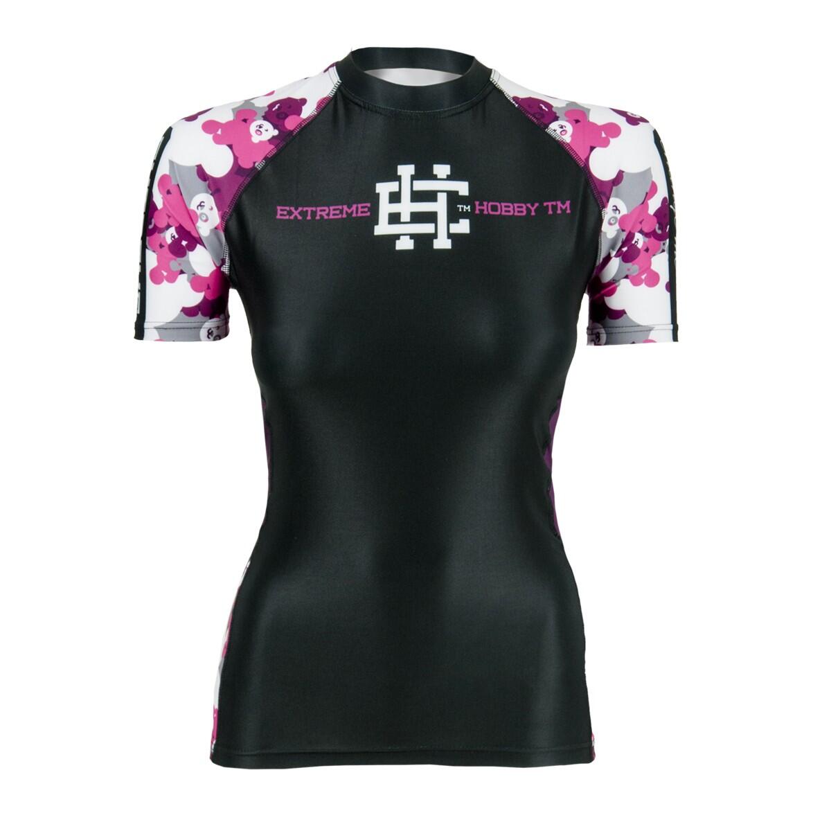 Koszulka sportowa damska Rashguard MMA EXTREME HOBBY PINK TEDDY BEAR