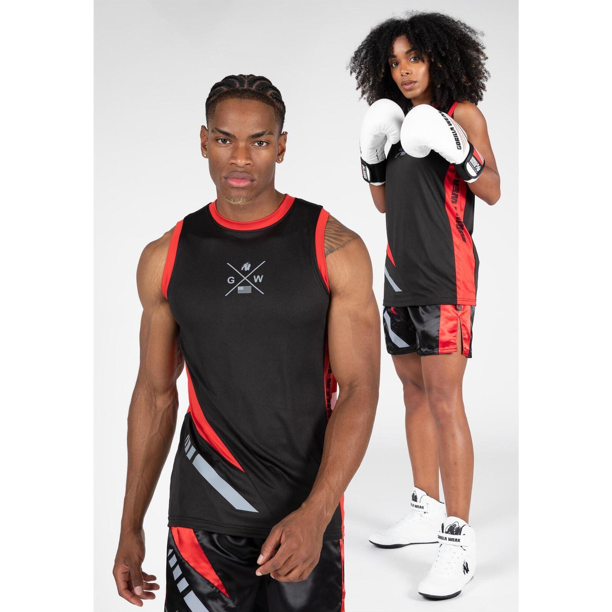 Hornell Top bez rękawów - Czarny/Czerwony