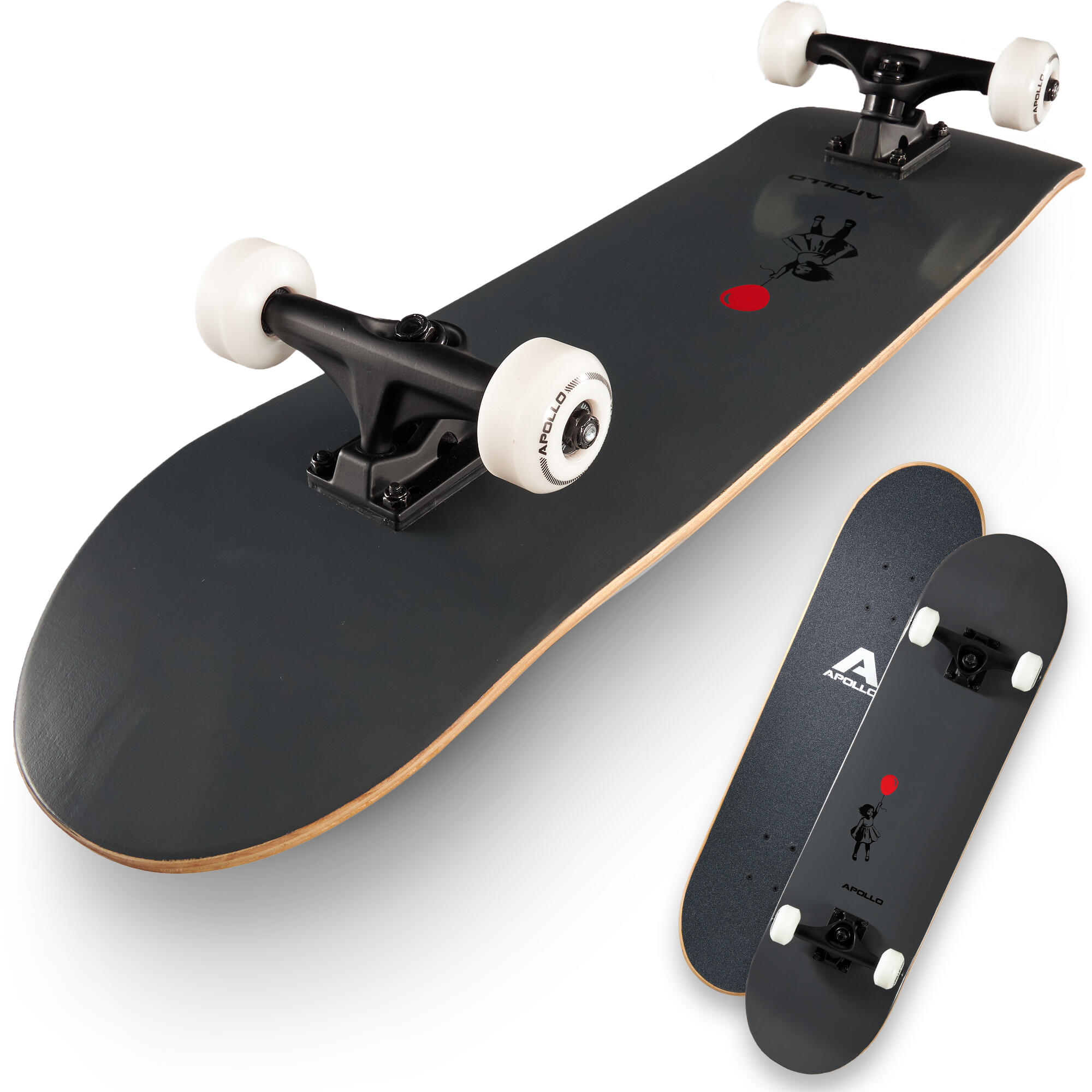 Skateboard 31,5 Zoll 7-warstwowy deck z łożyskami ABEC 7