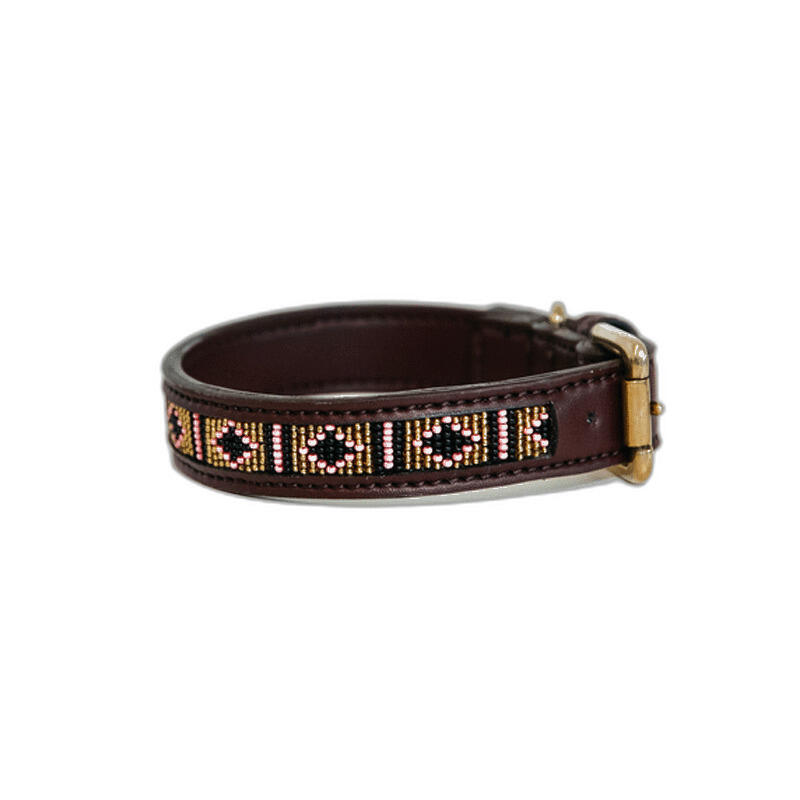 Obroża dla psa z ręcznie robionymi perełkami Kentucky