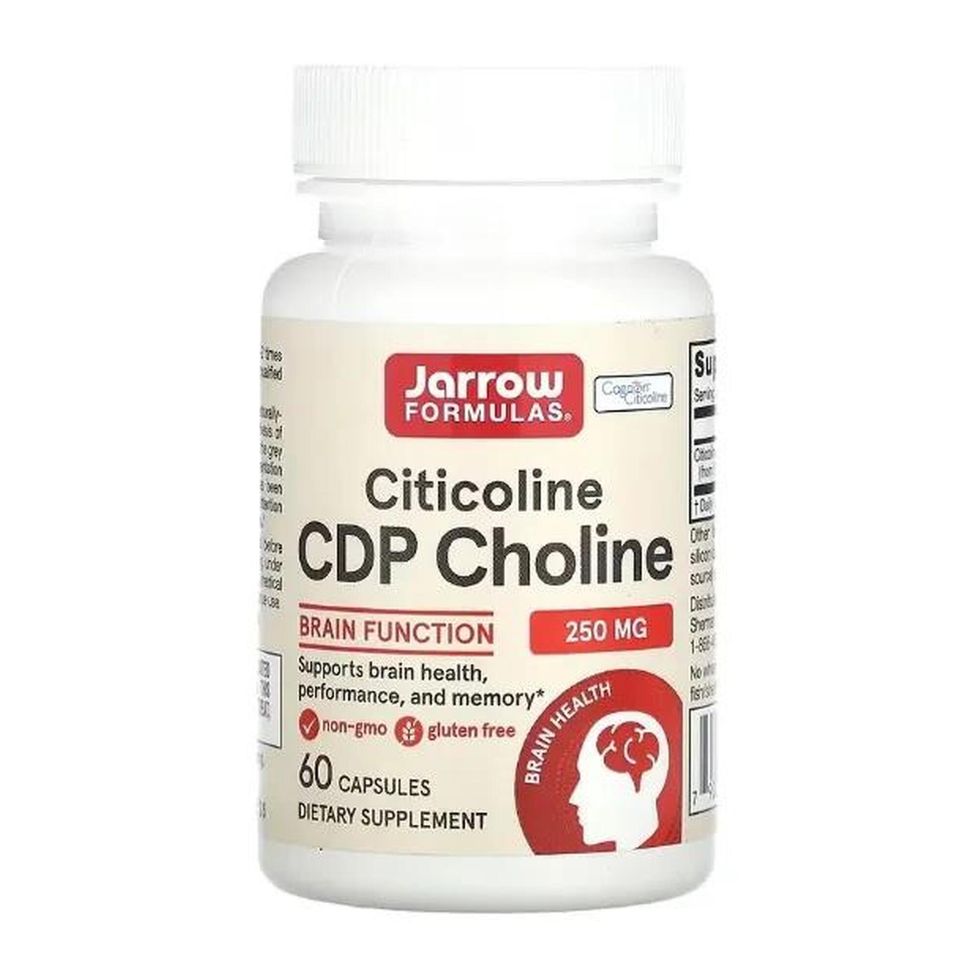 Cytykolina CDP Cholina 250mg Jarrow Formulas 60 kapsułek