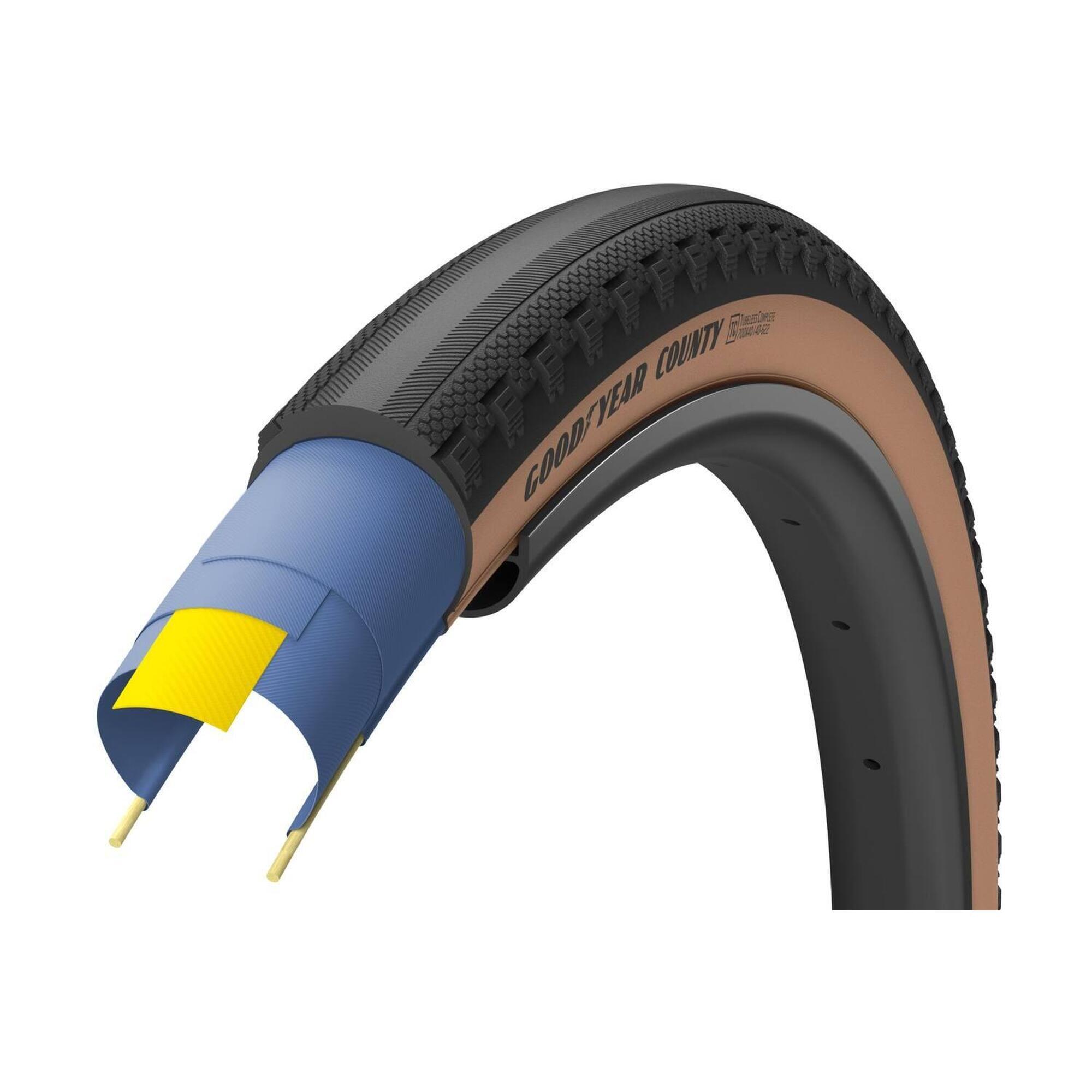 Opona Goodyear County Ultimate Tubeless complete