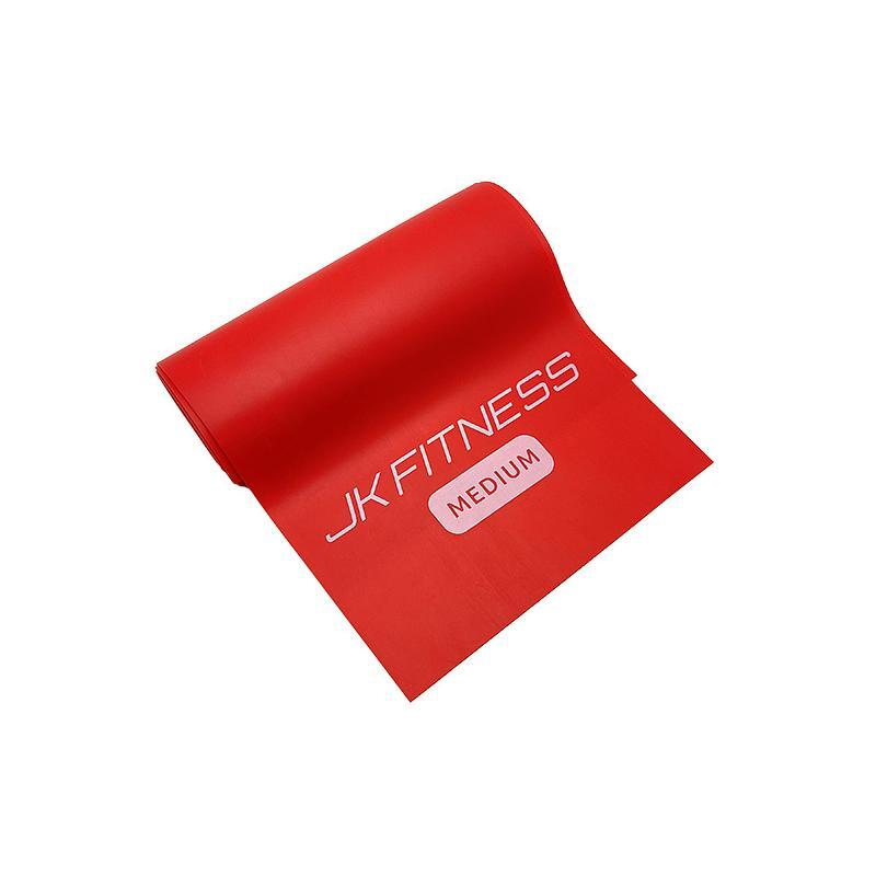 Taśma fitness JK Fitness czerwona średnia 180 cm