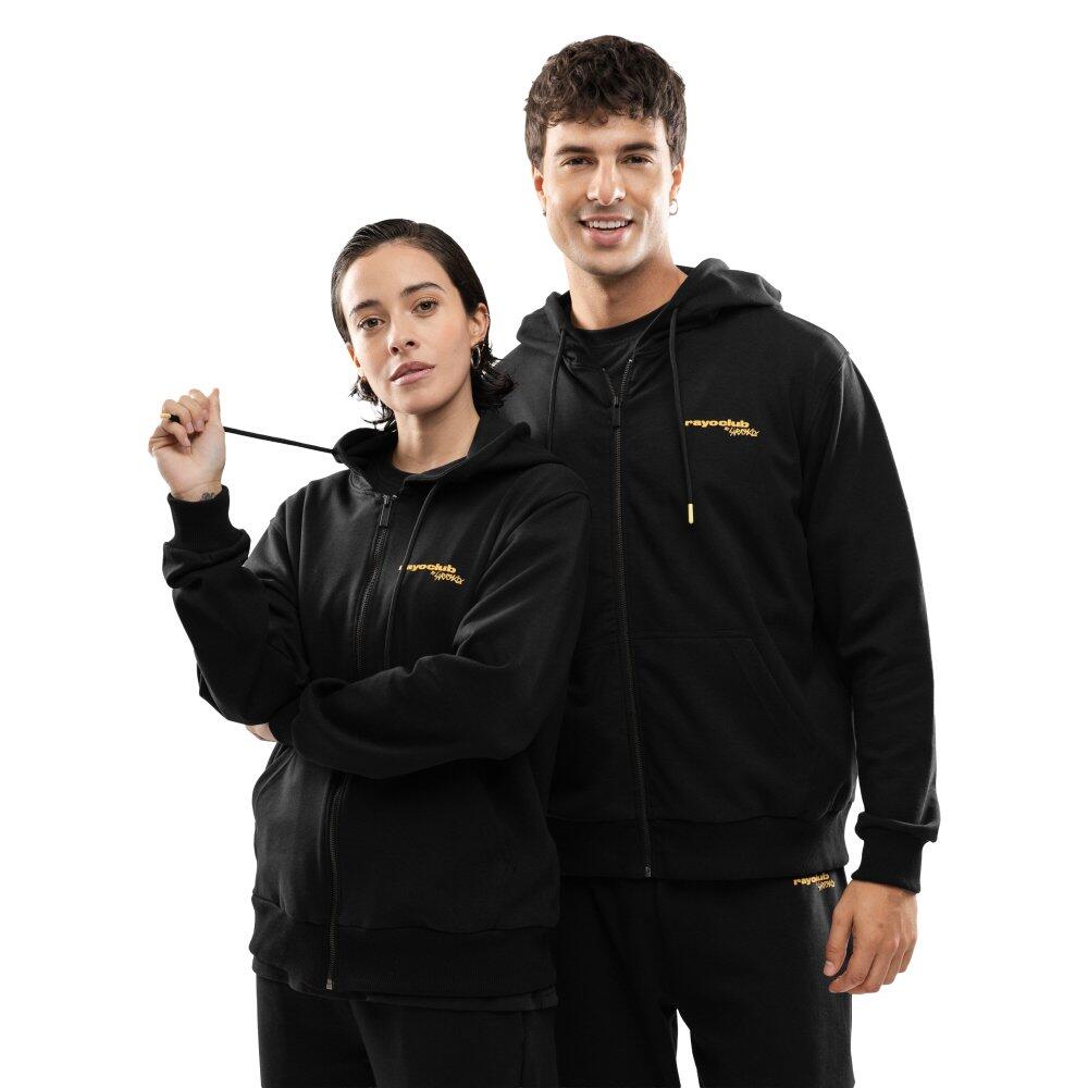 Męska rozpinana bluza z kapturem Rayo Club Lifestyle Siroko RC Split Black