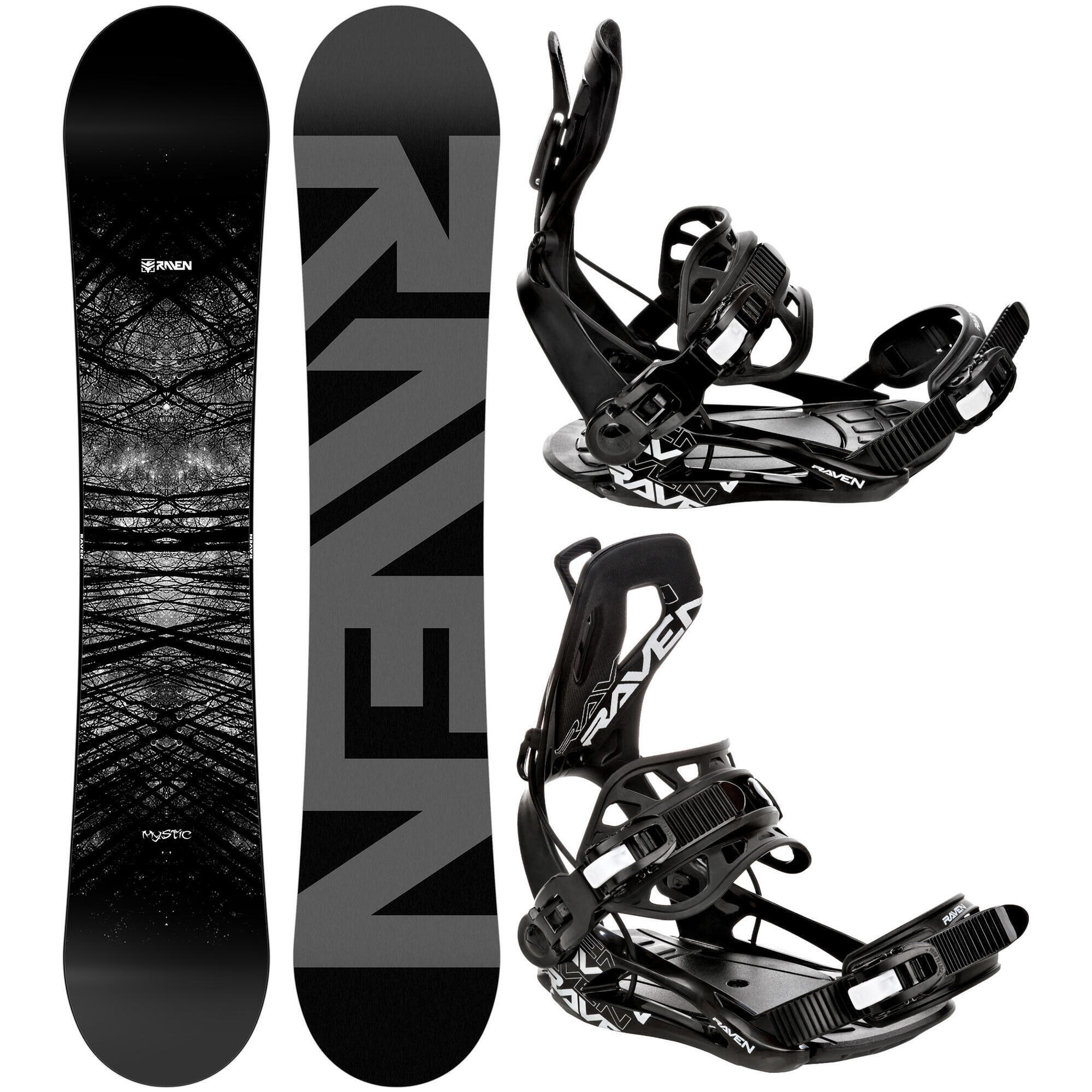 Zestaw Deska snowboardowa Raven Mystic + wiązania Raven FTM450