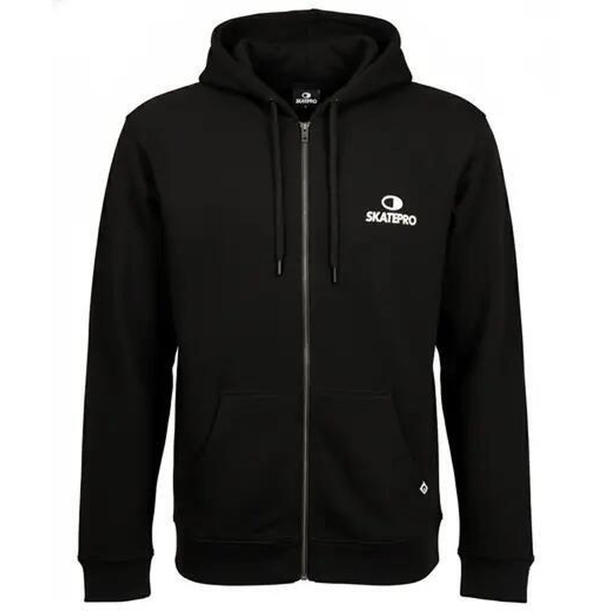 Odzież Bluza sportowa unisex SkatePro Zip Bluza z kapturem - L - Czarny