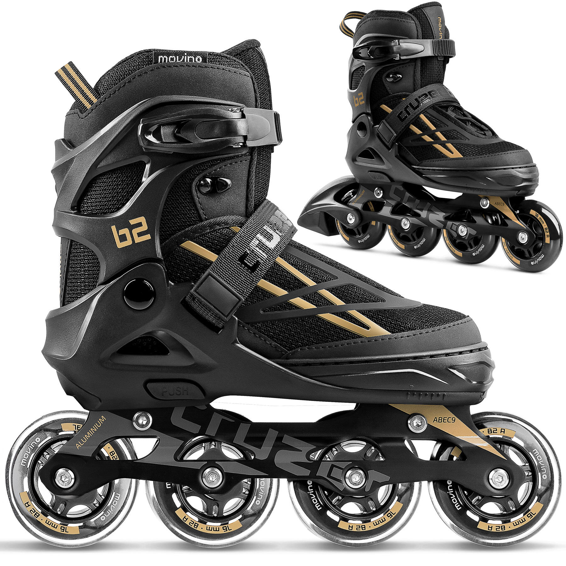 Rolki regulowane fitness dla dzieci Movino Cruzer B2 MOV-G806