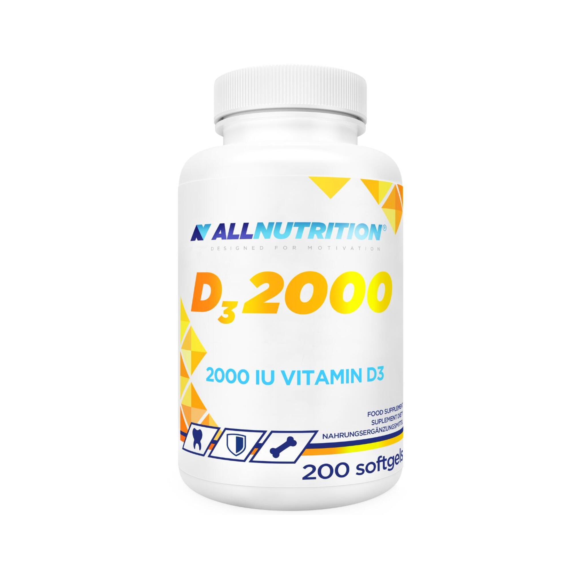 Witamina D3 2000 Allnutrition 200 kapsułek