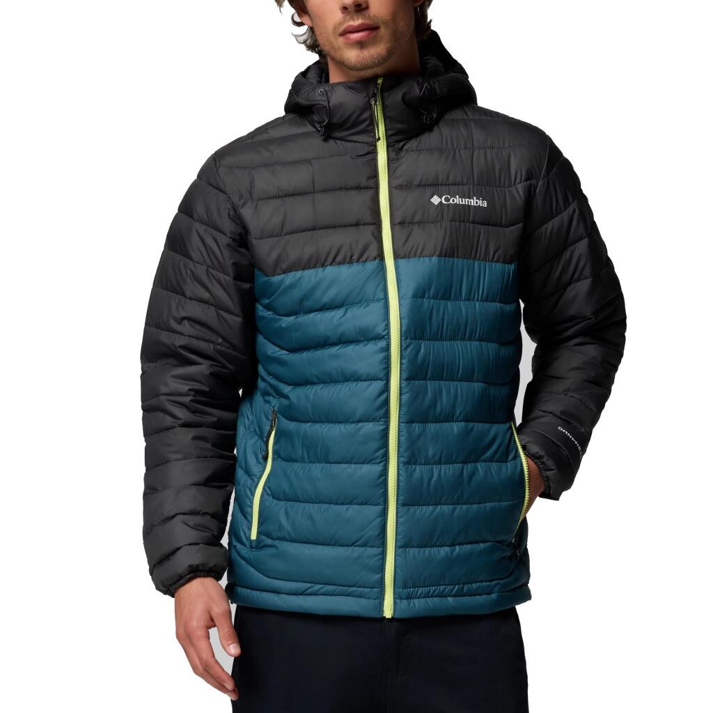 Kurtka COLUMBIA POWDER LITE II HOODED JAC Niebieski